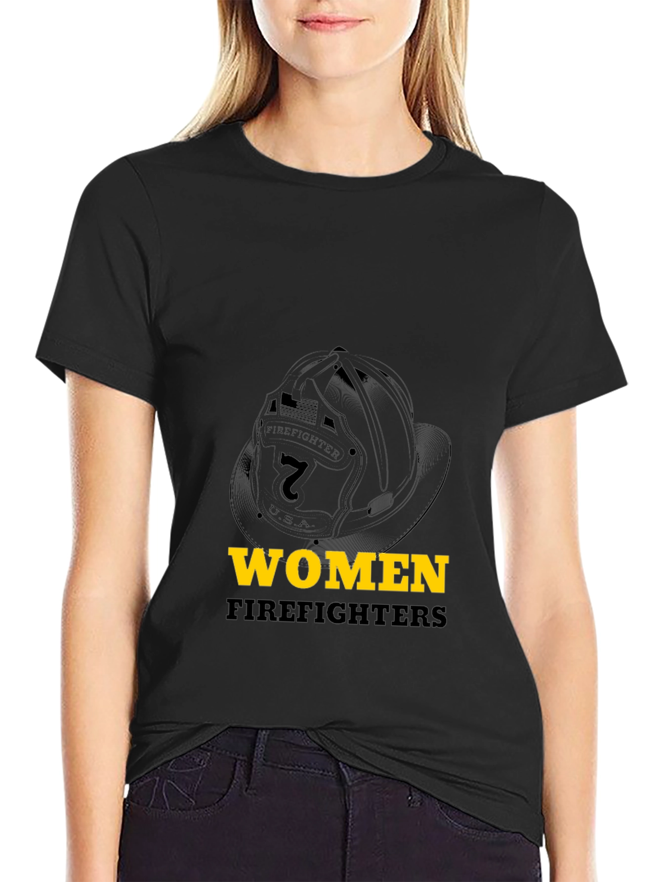 Women Firefighters T-Shirt Fire Rescue Tee
