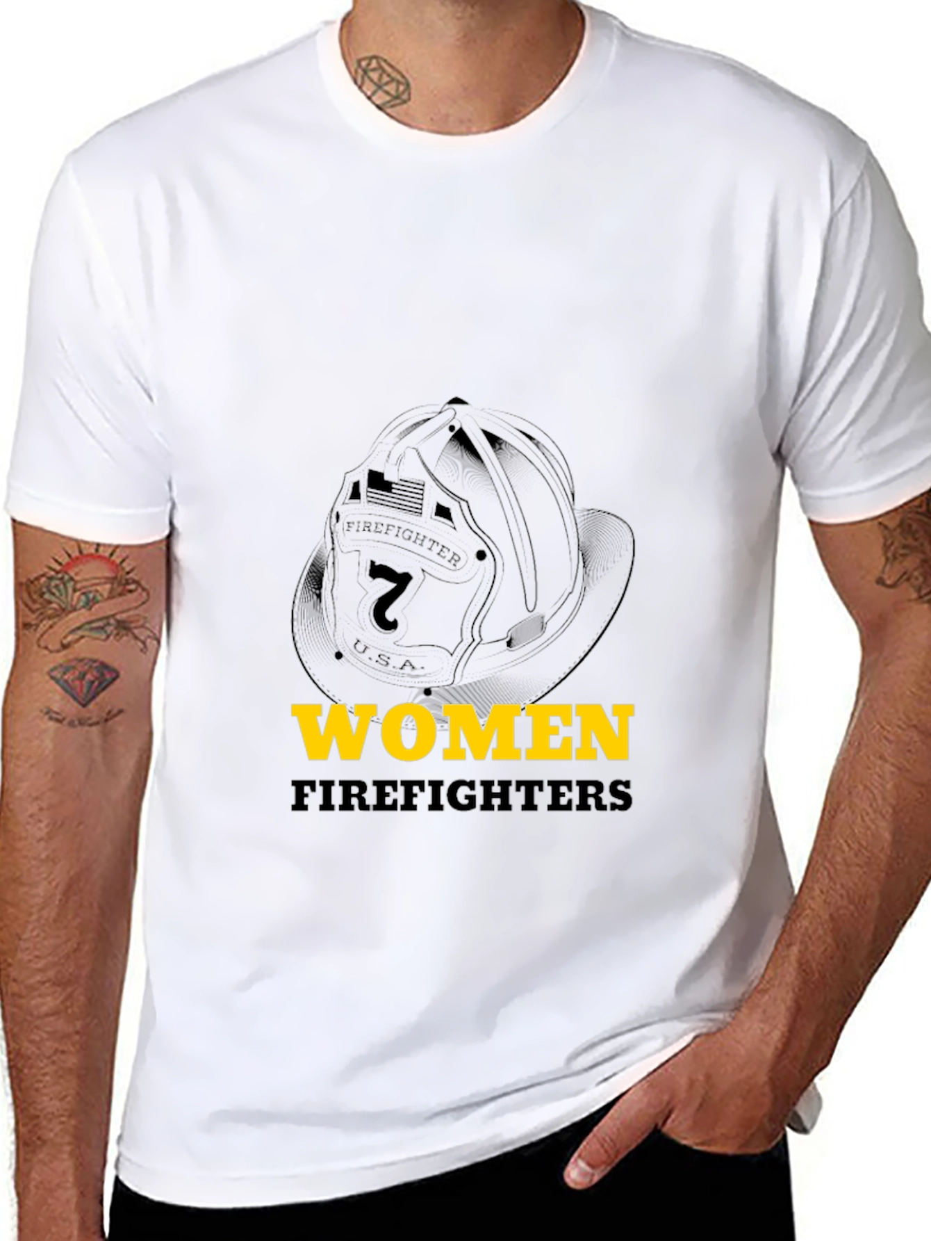 Women Firefighters T-Shirt Fire Rescue Tee