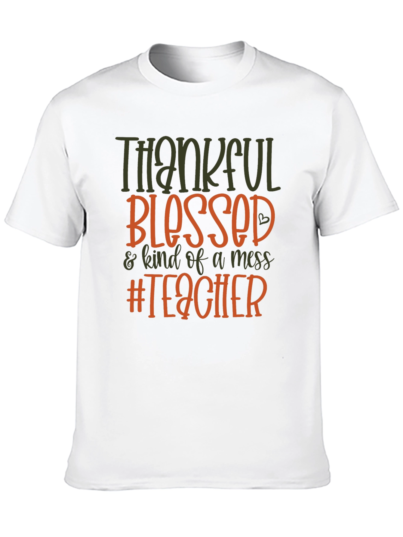 Thankful Blessed Teacher Graphic Tee