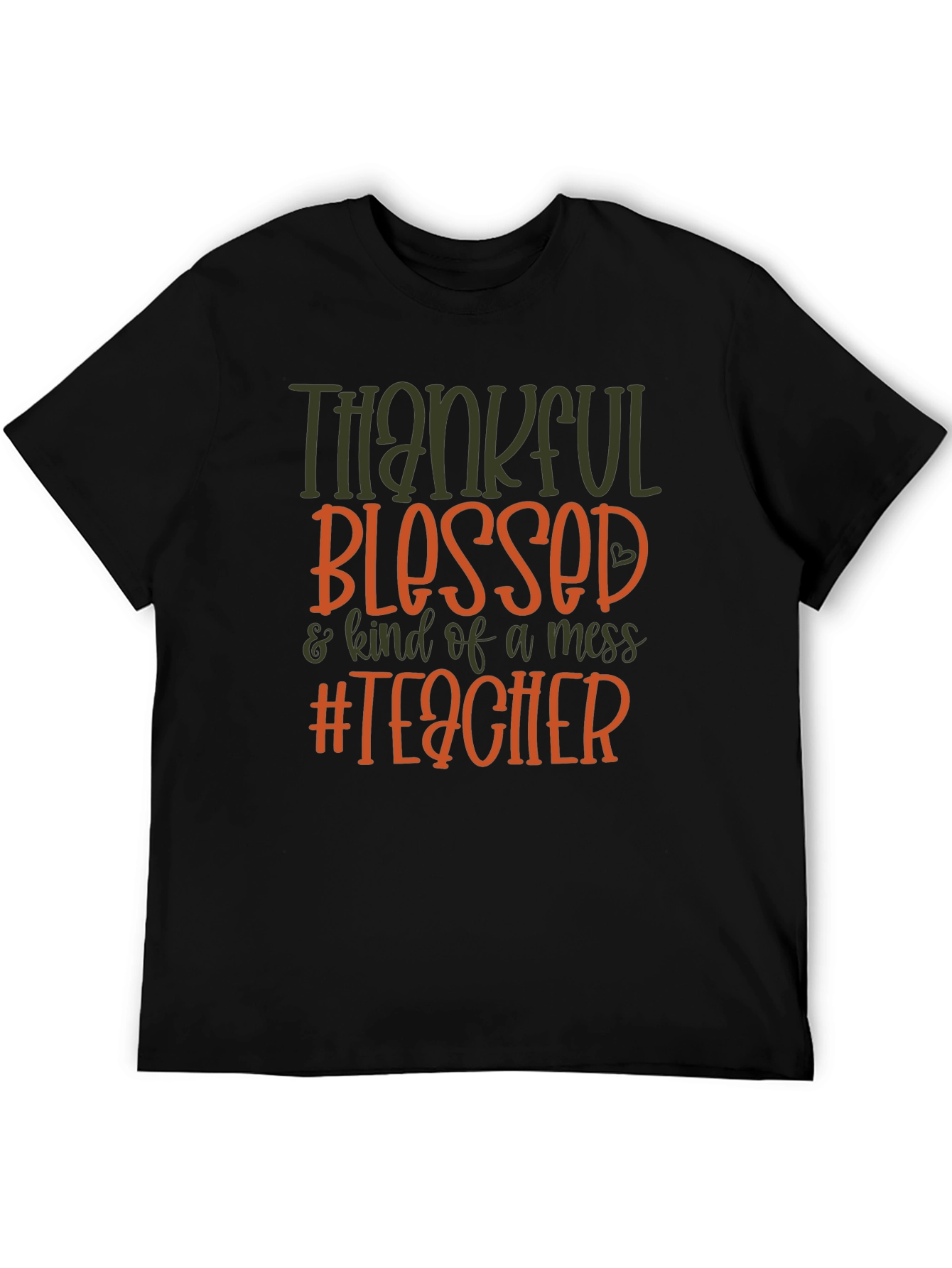 Thankful Blessed Teacher Graphic Tee