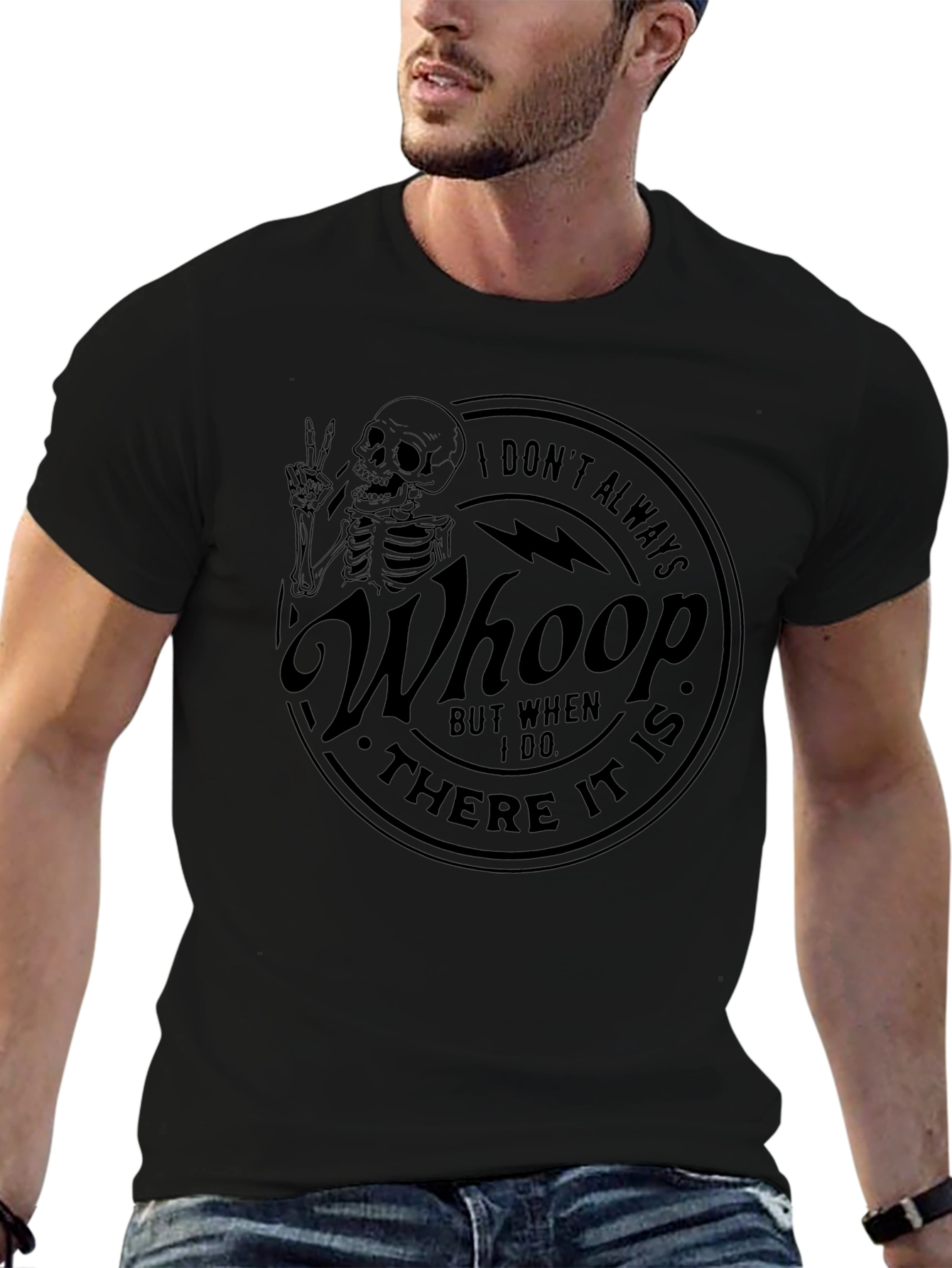Whoop There It Is Skeleton Graphic T-Shirt