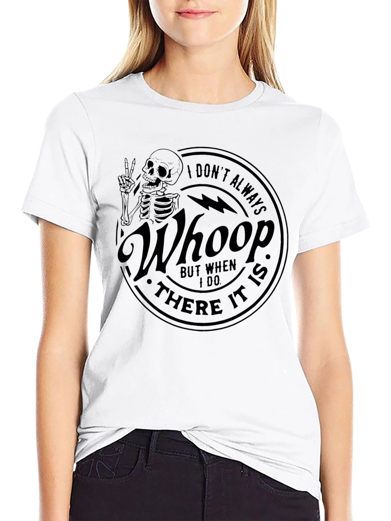 Whoop There It Is Skeleton Graphic T-Shirt