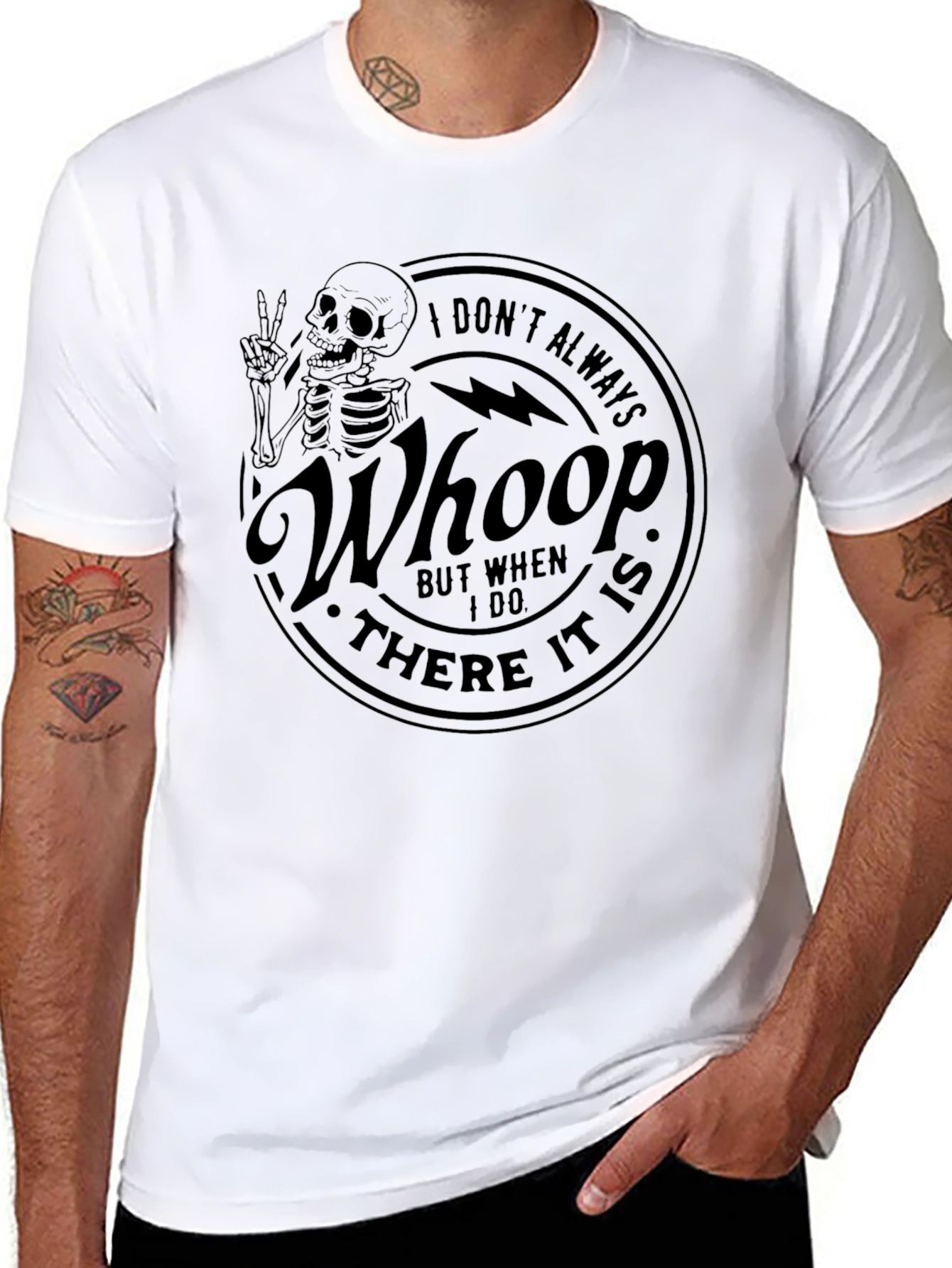 Whoop There It Is Skeleton Graphic T-Shirt