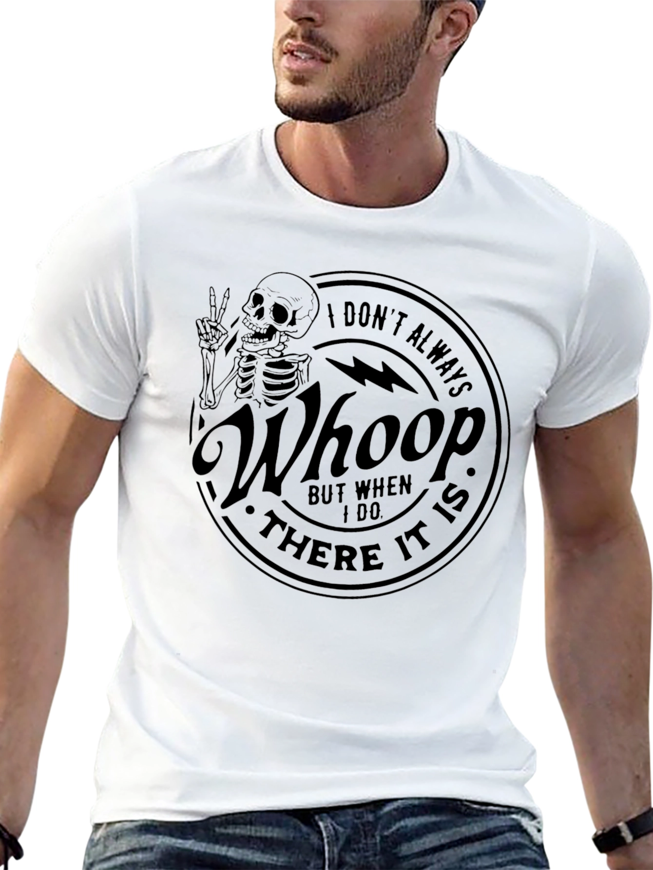 Whoop There It Is Skeleton Graphic T-Shirt