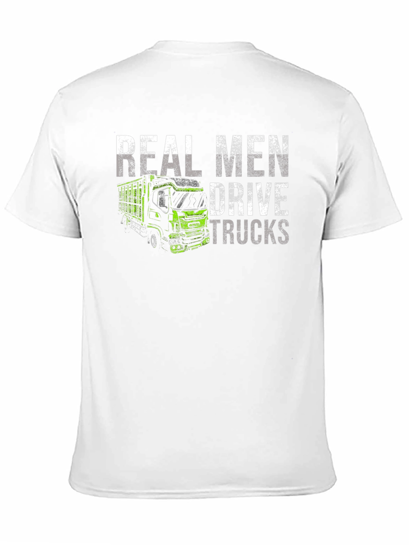 Real Men Drive Trucks Black T-Shirt