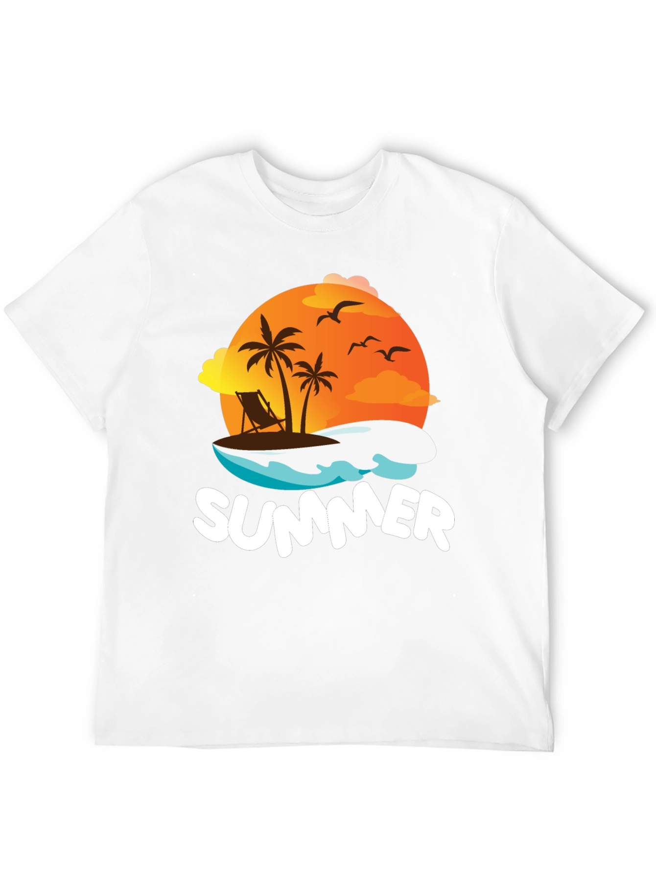 Summer Graphic T-Shirt Black