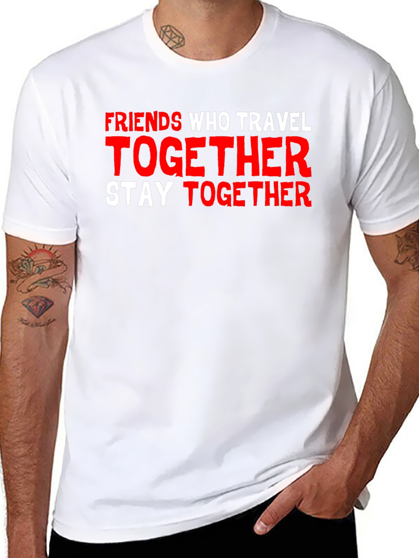Friends Who Travel Together Graphic T-Shirt