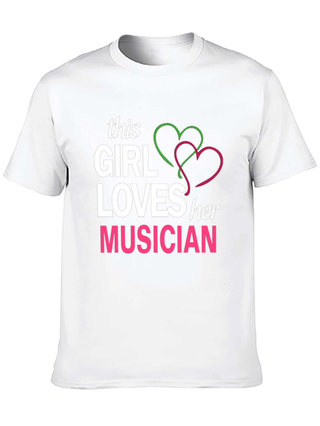 This Girl Loves Her Musician T-Shirt - Black
