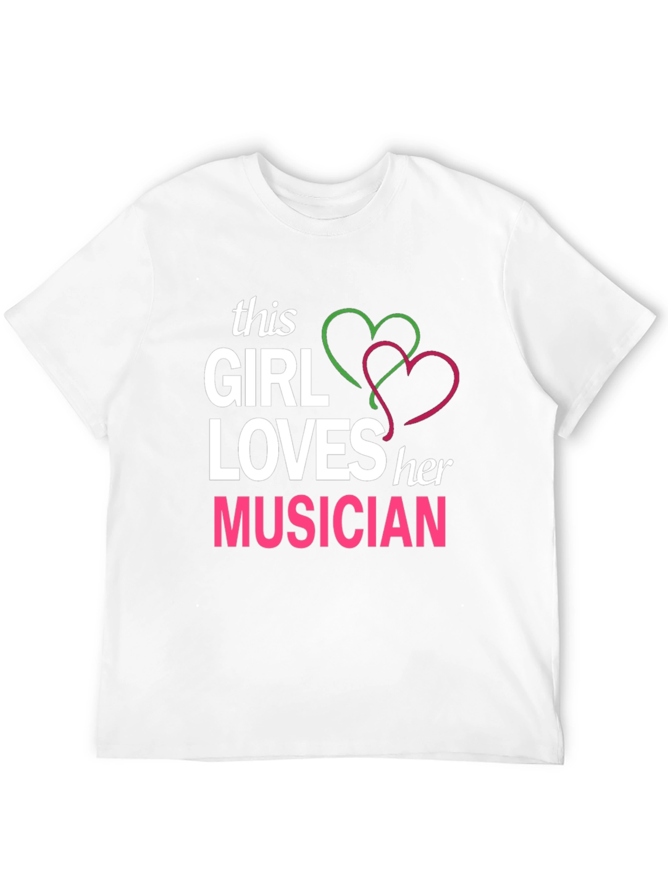 This Girl Loves Her Musician T-Shirt - Black