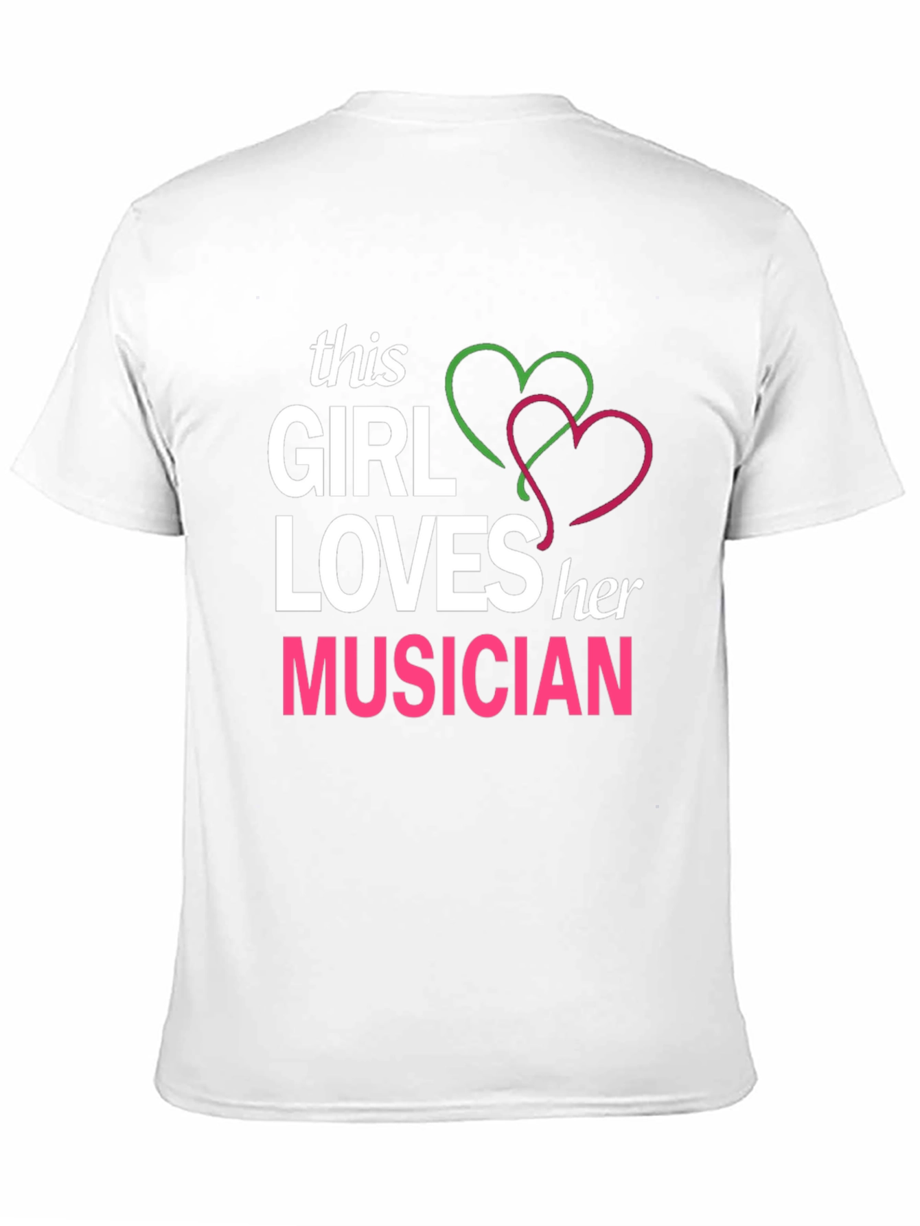 This Girl Loves Her Musician T-Shirt - Black