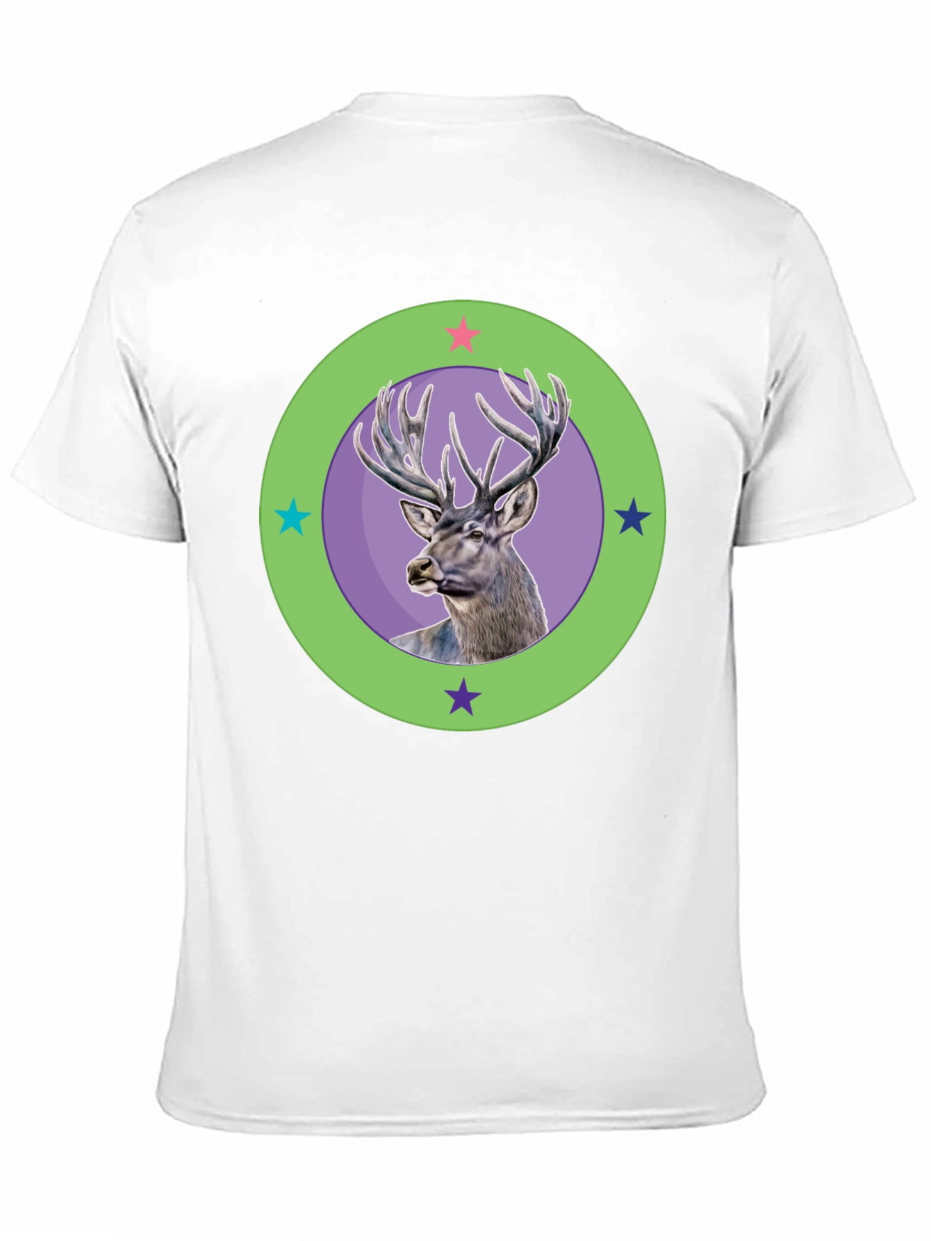 Deer Graphic Tee - Stylish Mens Black T-Shirt