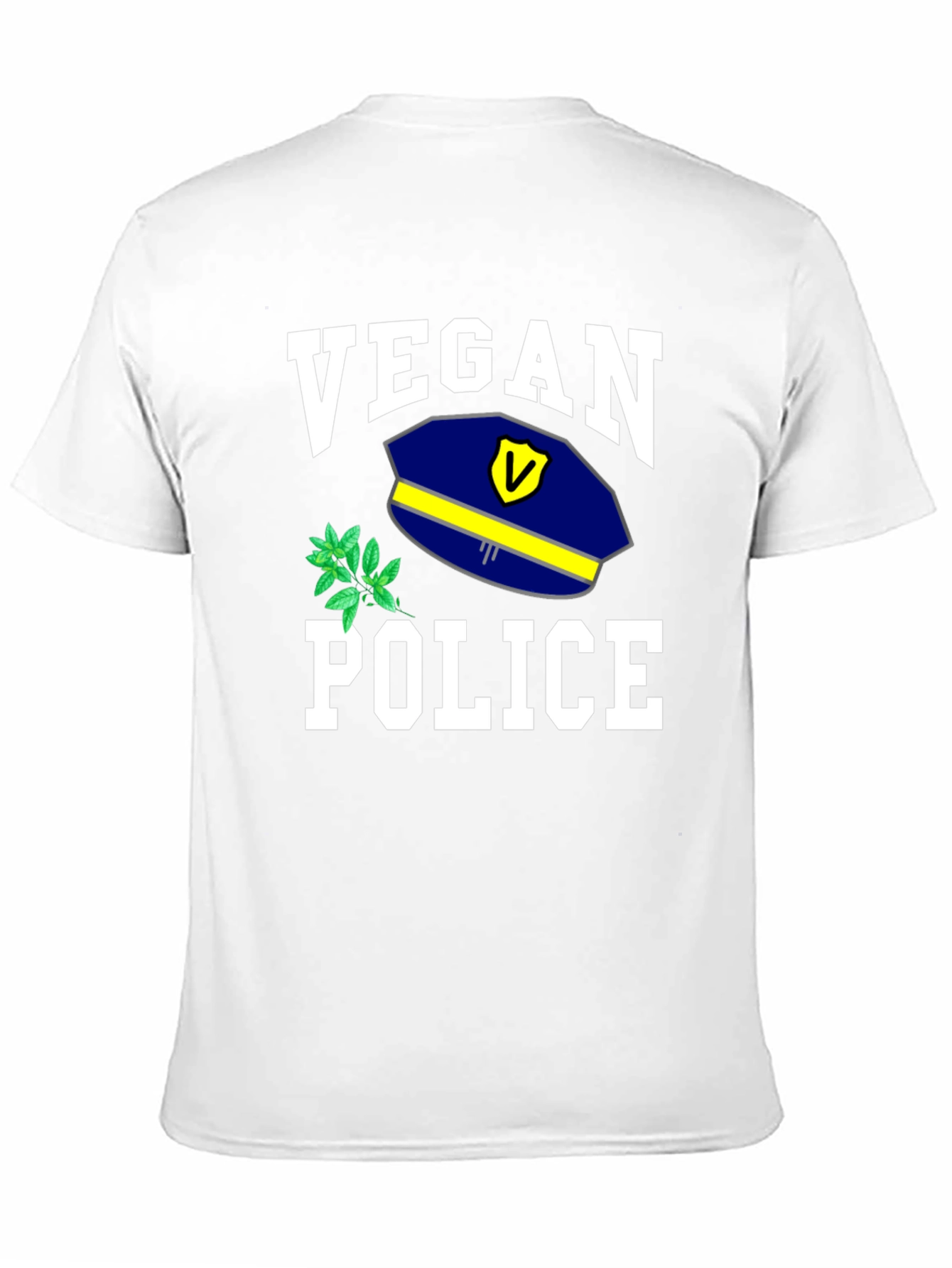 Vegan Police T-Shirt - Funny Graphic Tee