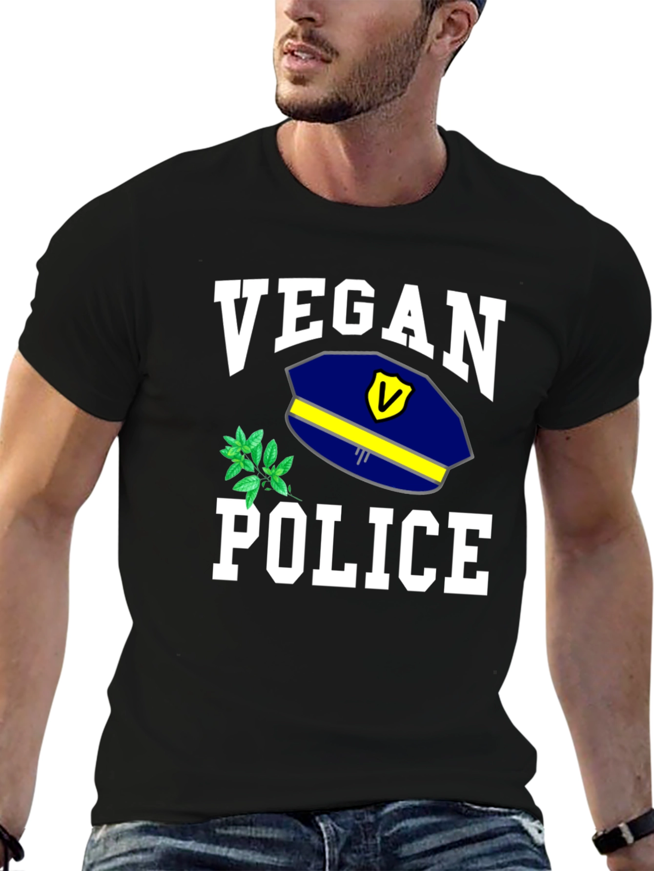 Vegan Police T-Shirt - Funny Graphic Tee