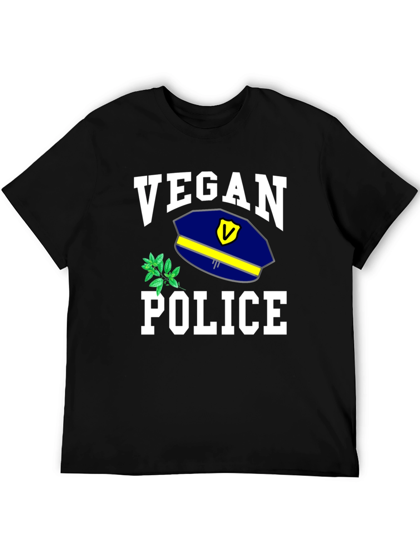 Vegan Police T-Shirt - Funny Graphic Tee