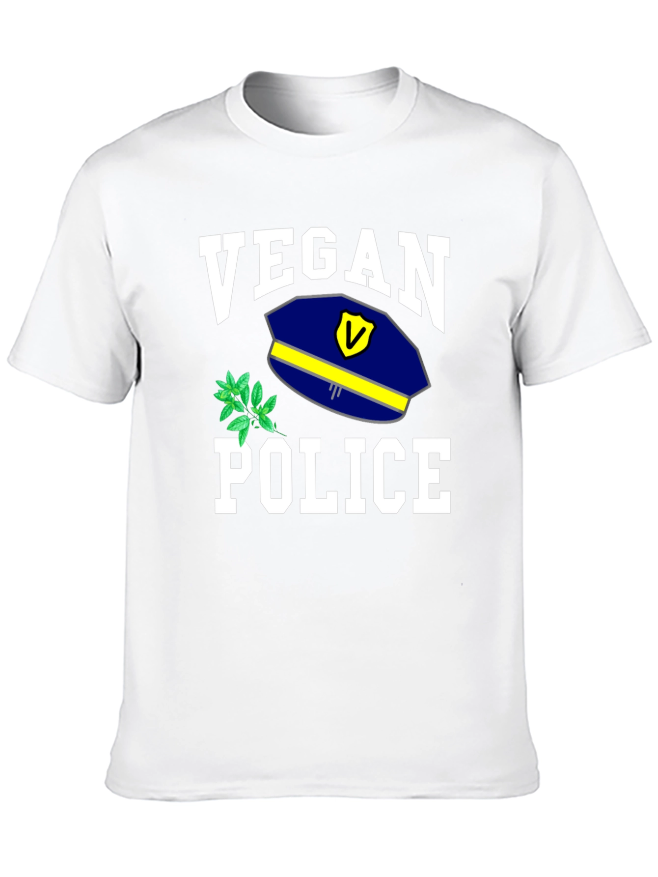 Vegan Police T-Shirt - Funny Graphic Tee