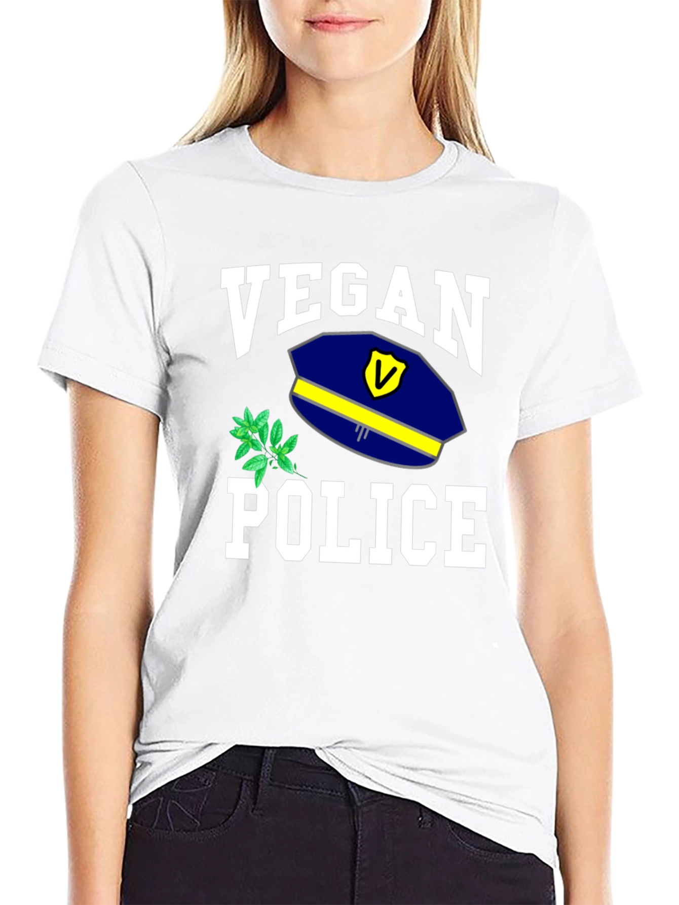 Vegan Police T-Shirt - Funny Graphic Tee