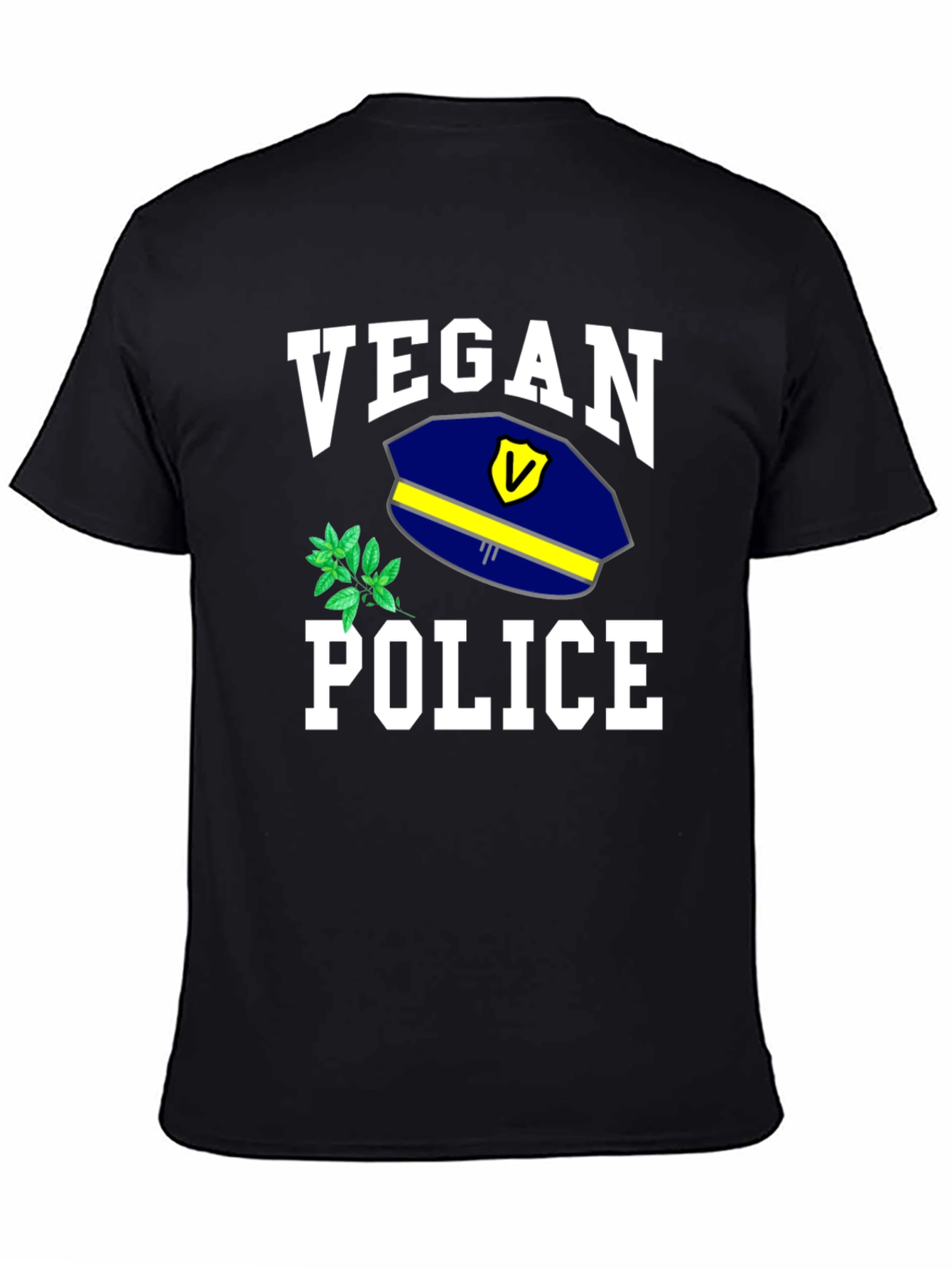 Vegan Police T-Shirt - Funny Graphic Tee