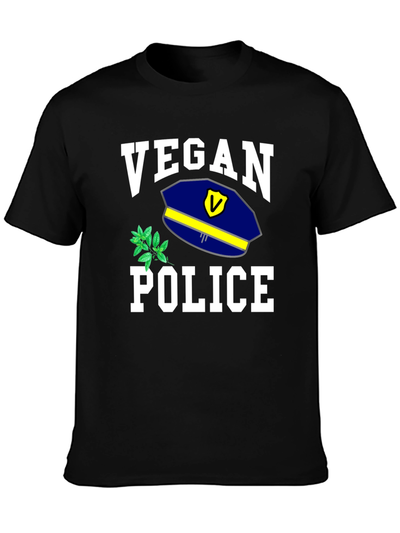 Vegan Police T-Shirt - Funny Graphic Tee