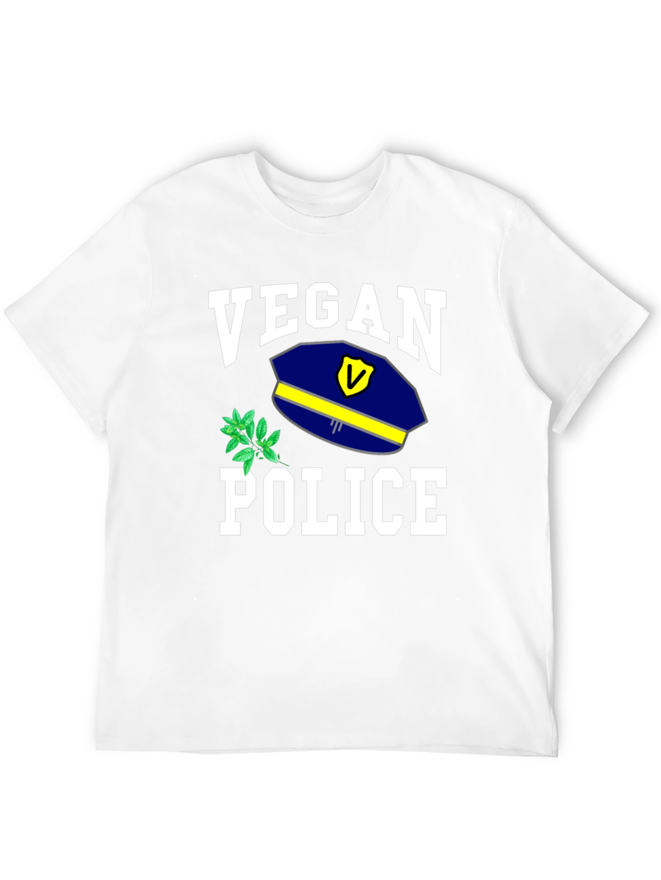 Vegan Police T-Shirt - Funny Graphic Tee