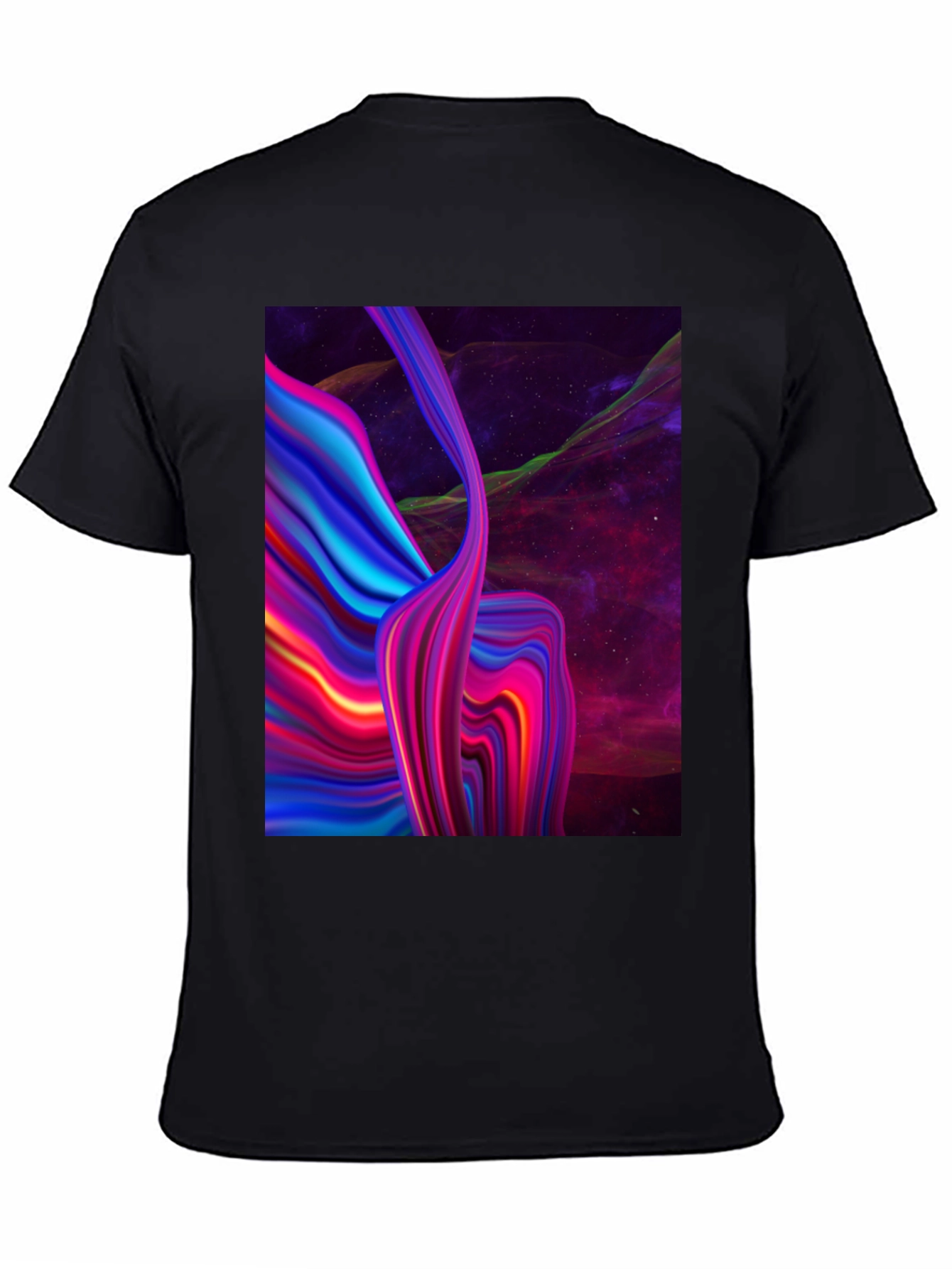 Abstract Galaxy Black T-Shirt