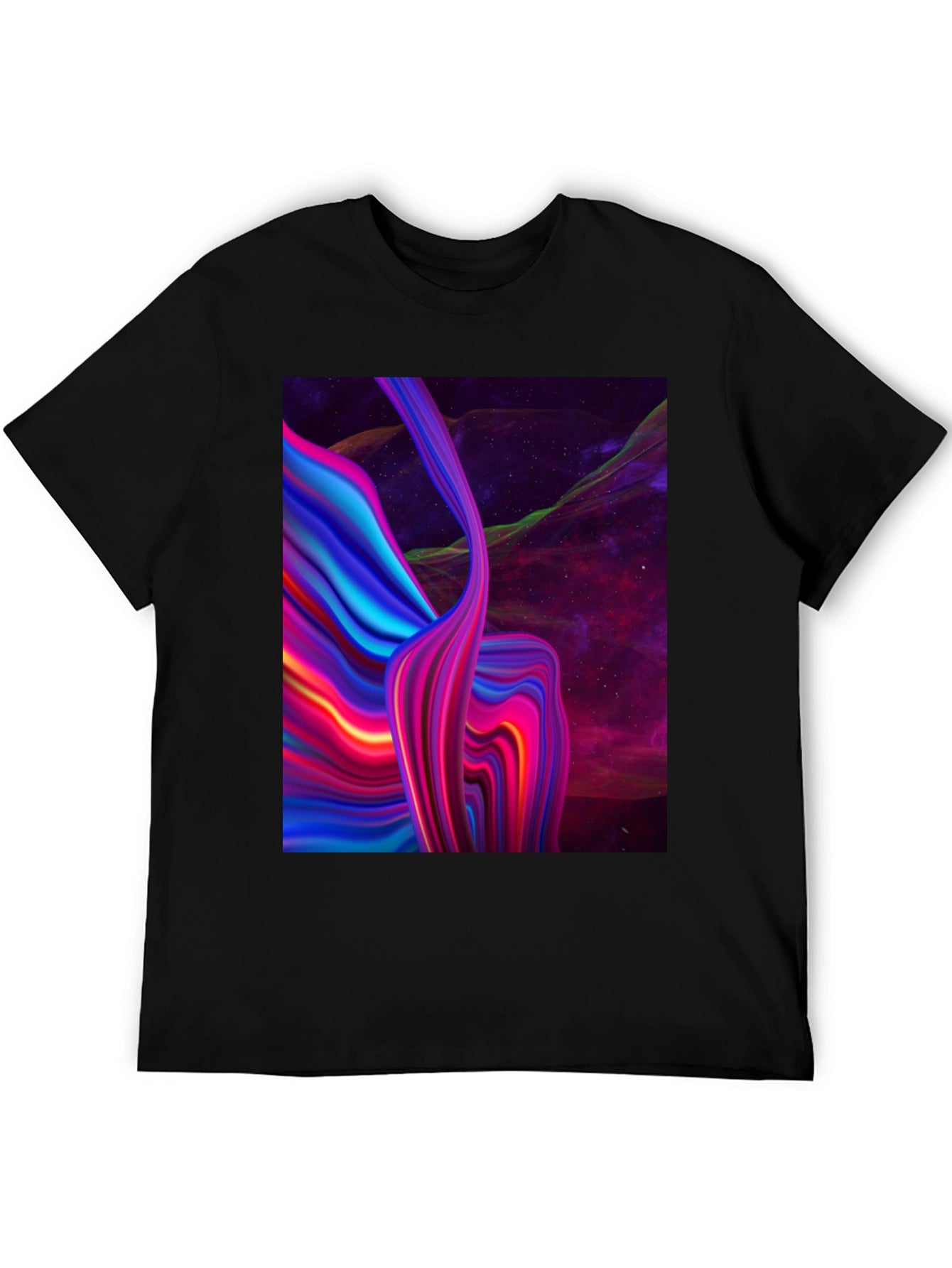 Abstract Galaxy Black T-Shirt