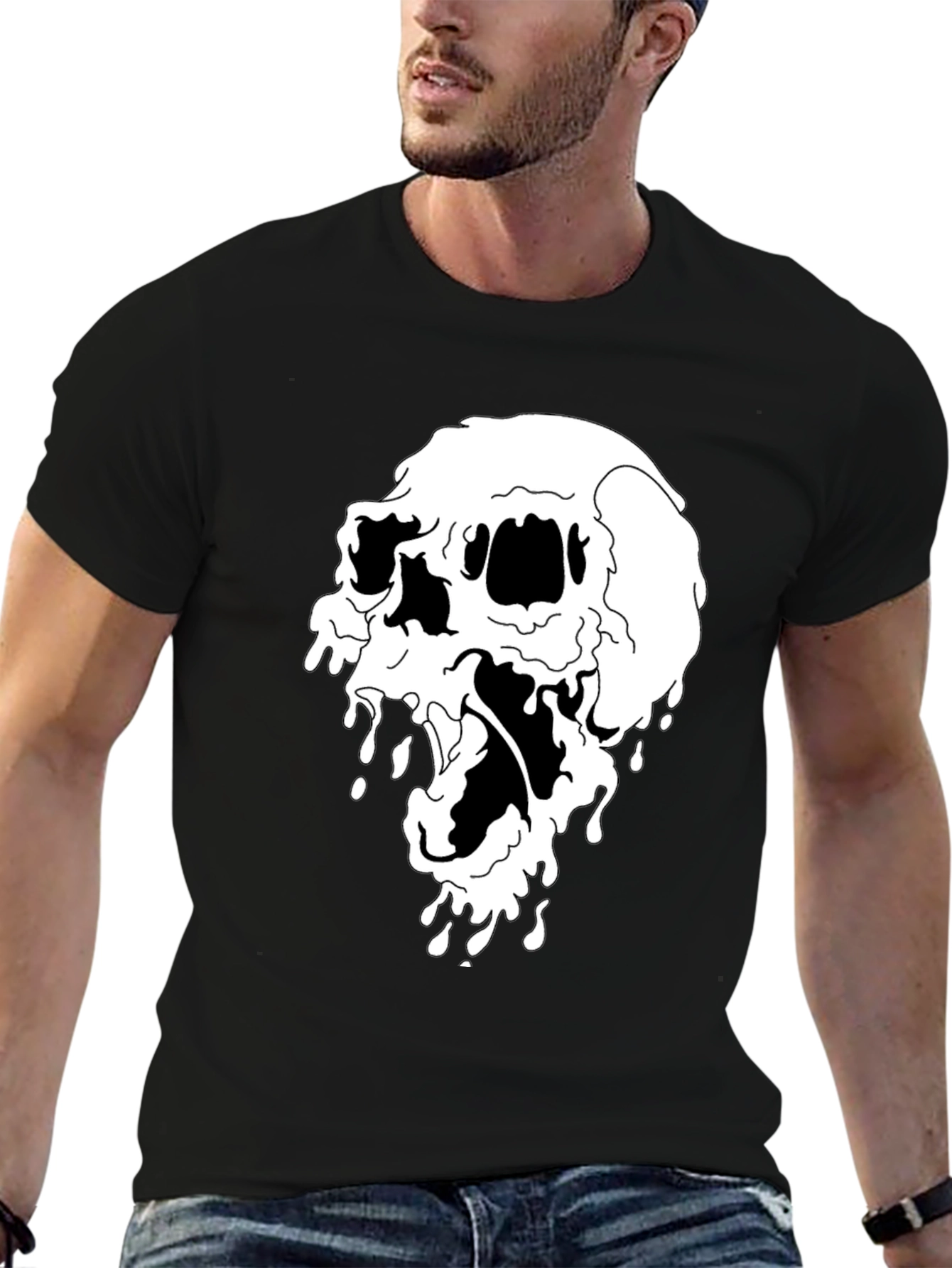 Skull Graphic Black T-Shirt