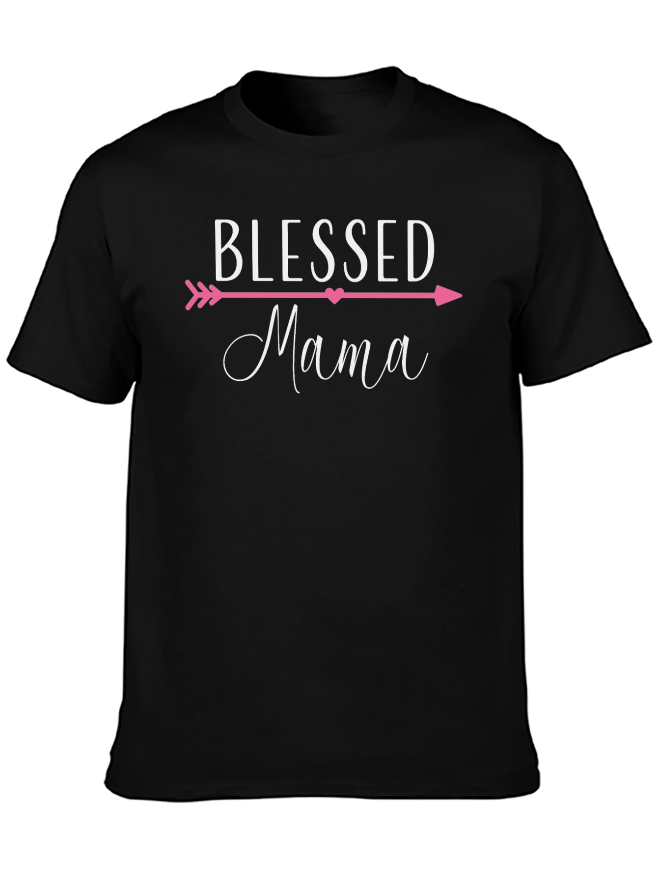 Blessed Mama Graphic T-Shirt - Cute Mom Tee