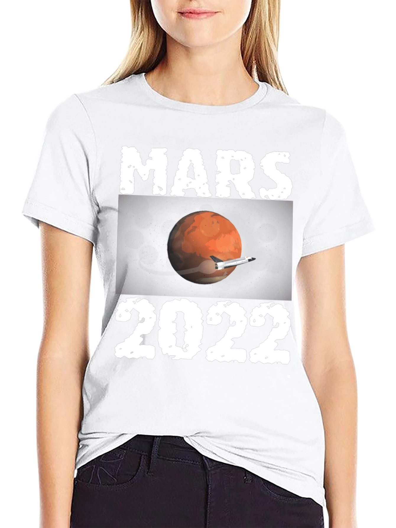 Mars 2022 Graphic T-Shirt Space Travel Tee