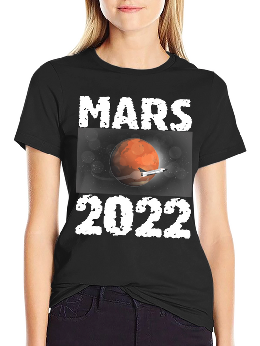 Mars 2022 Graphic T-Shirt Space Travel Tee