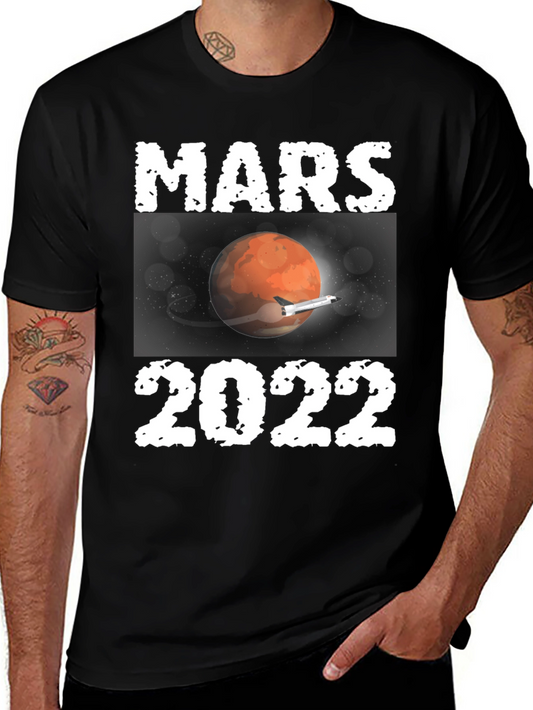 Mars 2022 Graphic T-Shirt Space Travel Tee