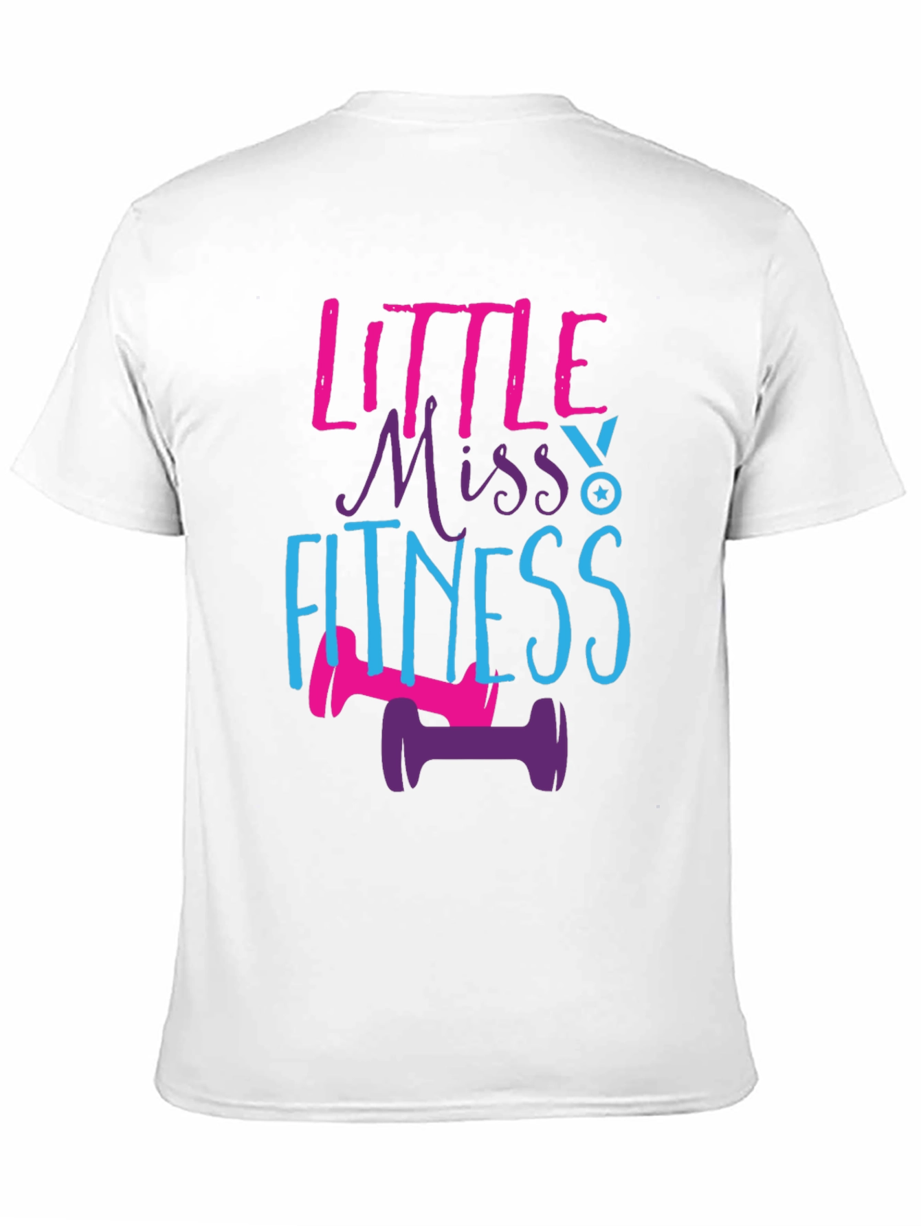 Little Miss Fitness T-Shirt Workout Gym Tee