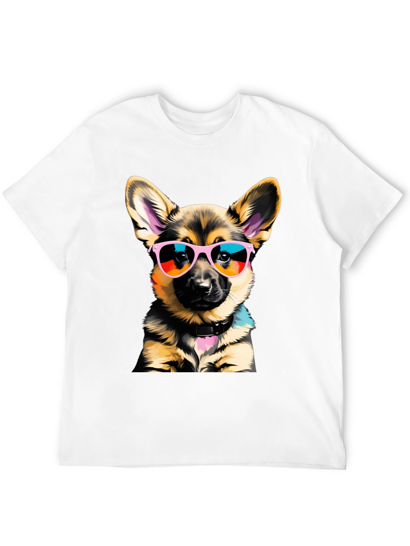 Cool Dog T-Shirt: German Shepherd Puppy in Shades
