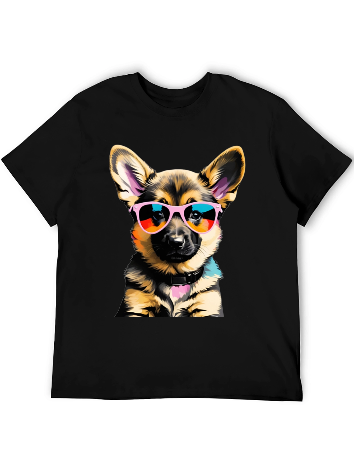 Cool Dog T-Shirt: German Shepherd Puppy in Shades