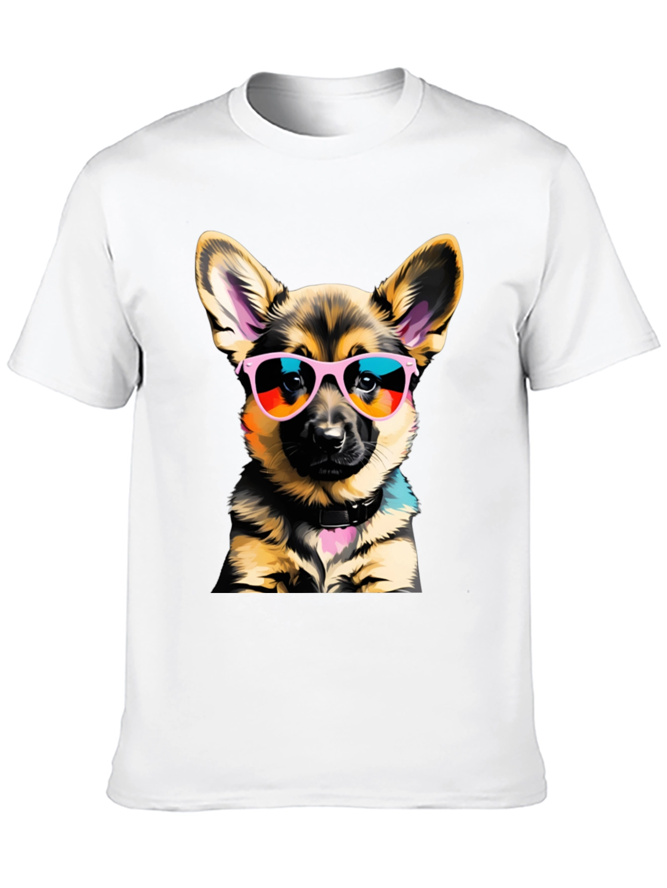 Cool Dog T-Shirt: German Shepherd Puppy in Shades