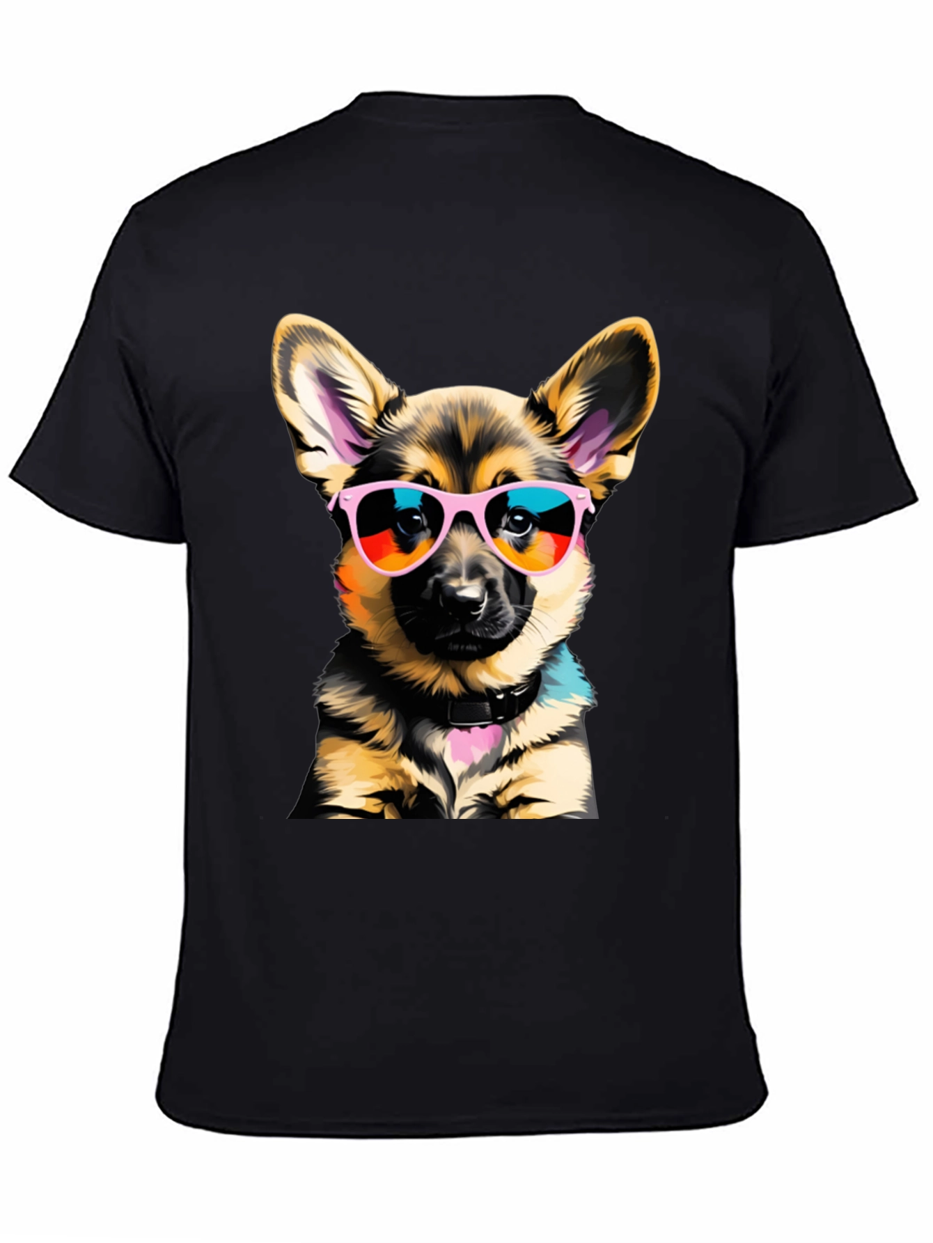 Cool Dog T-Shirt: German Shepherd Puppy in Shades