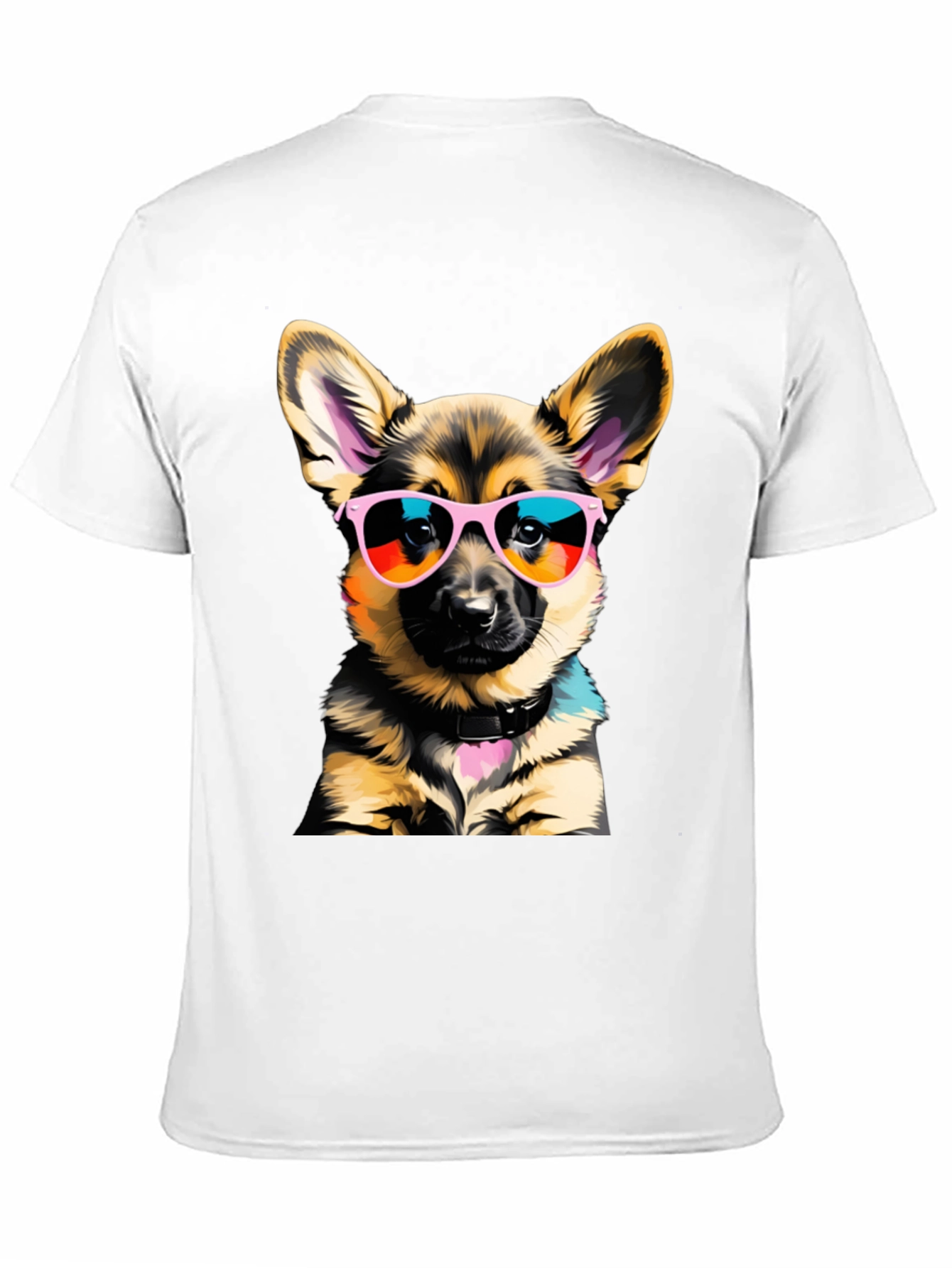 Cool Dog T-Shirt: German Shepherd Puppy in Shades