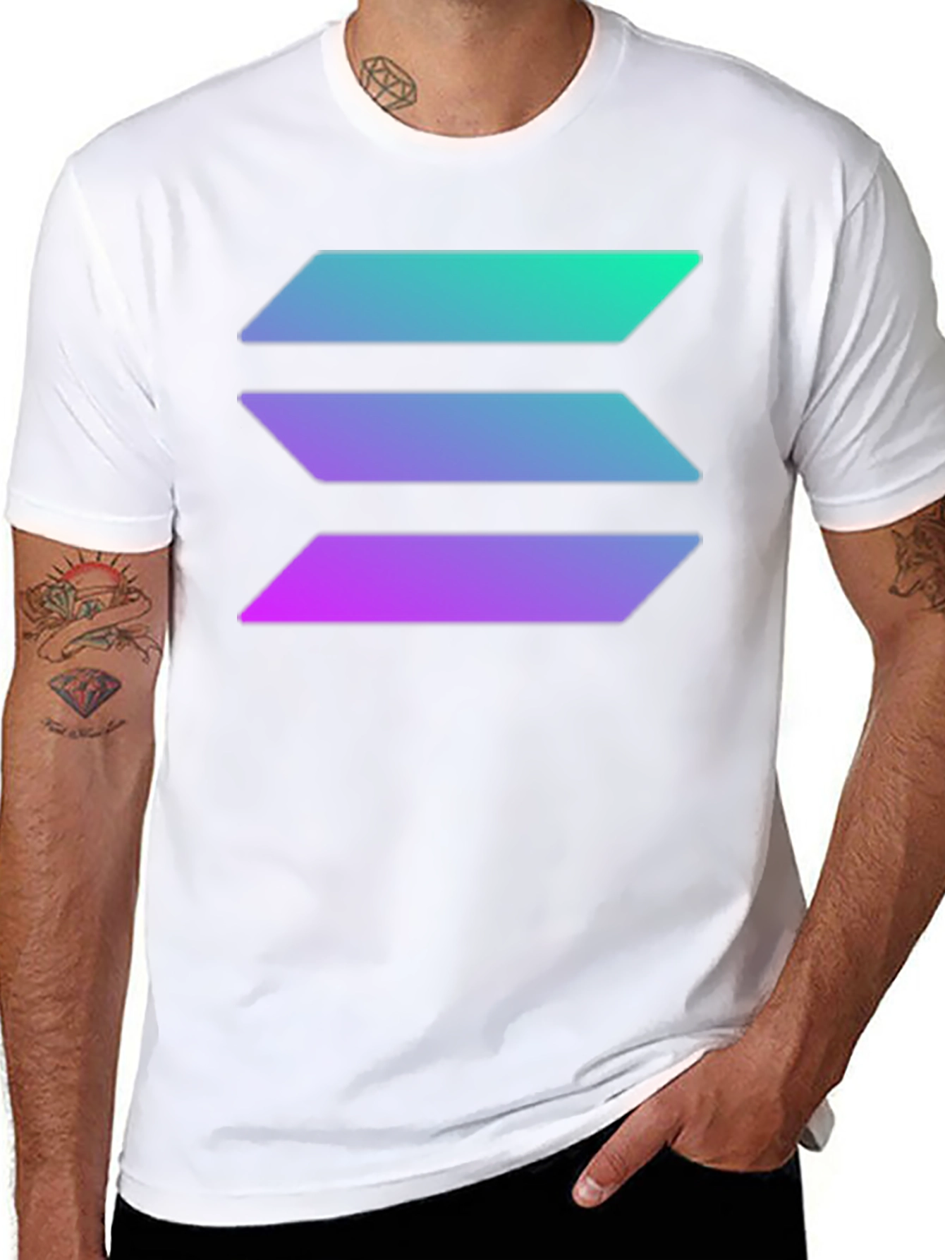 Solana Crypto T-Shirt - Black Tee