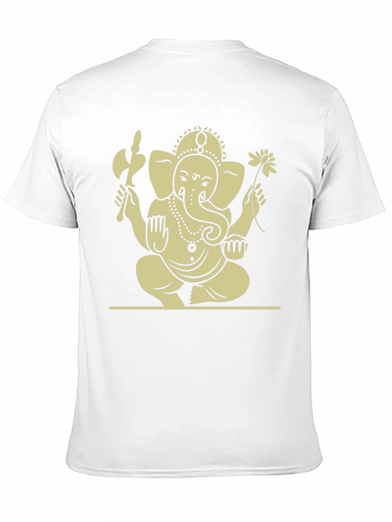 Ganesh Graphic Tee - Black Cotton Blend