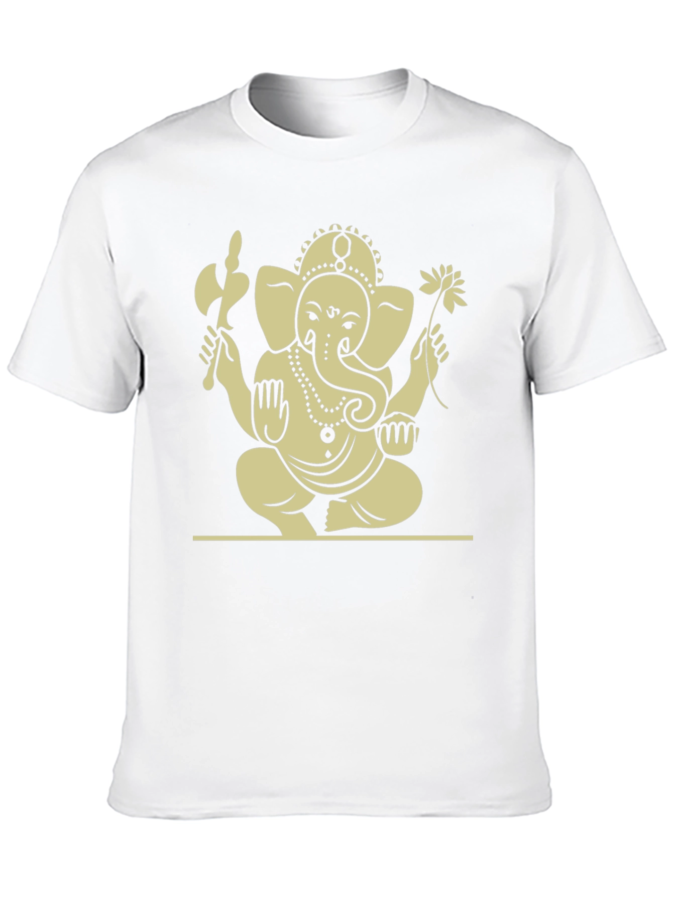 Ganesh Graphic Tee - Black Cotton Blend