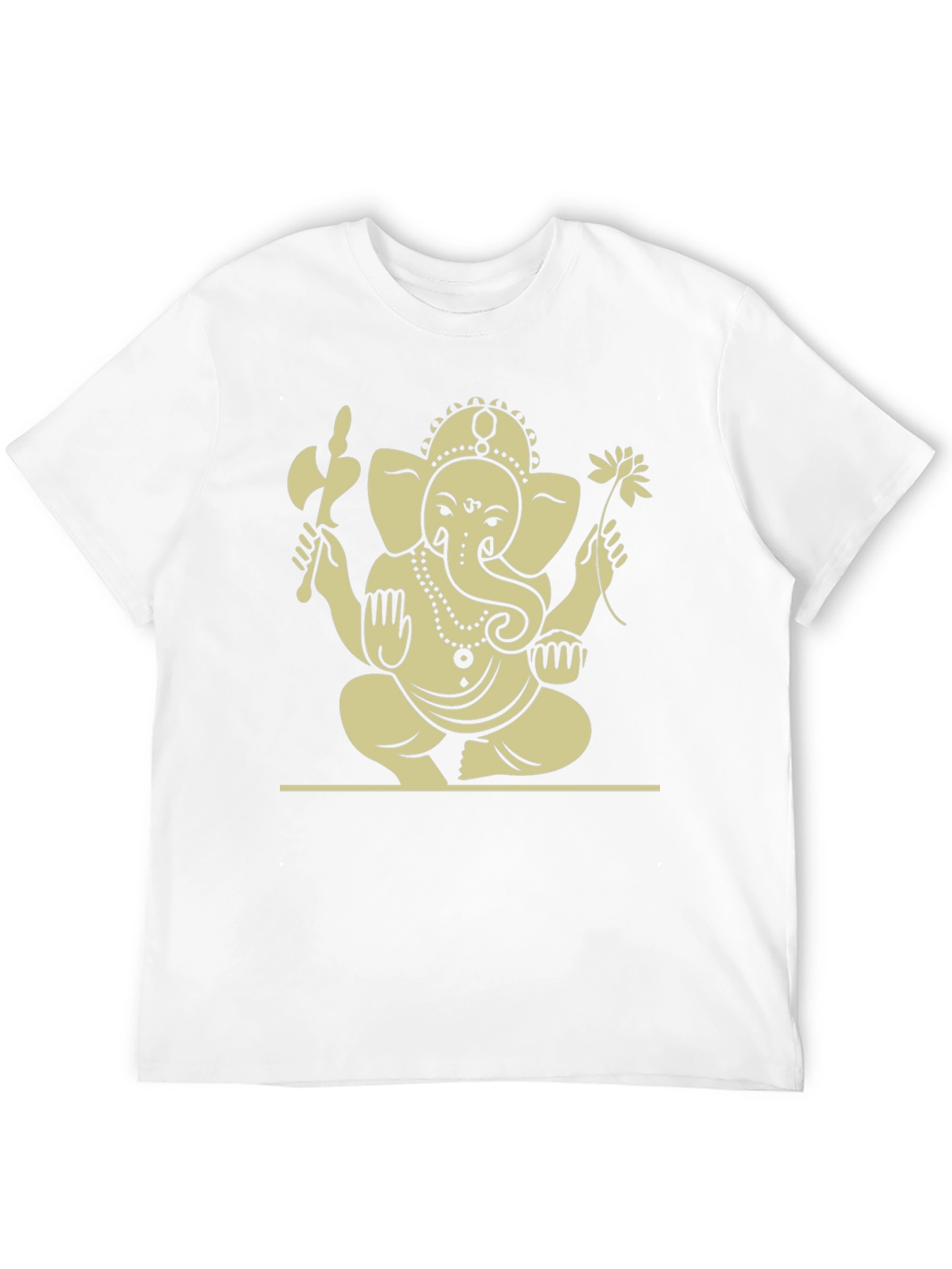 Ganesh Graphic Tee - Black Cotton Blend