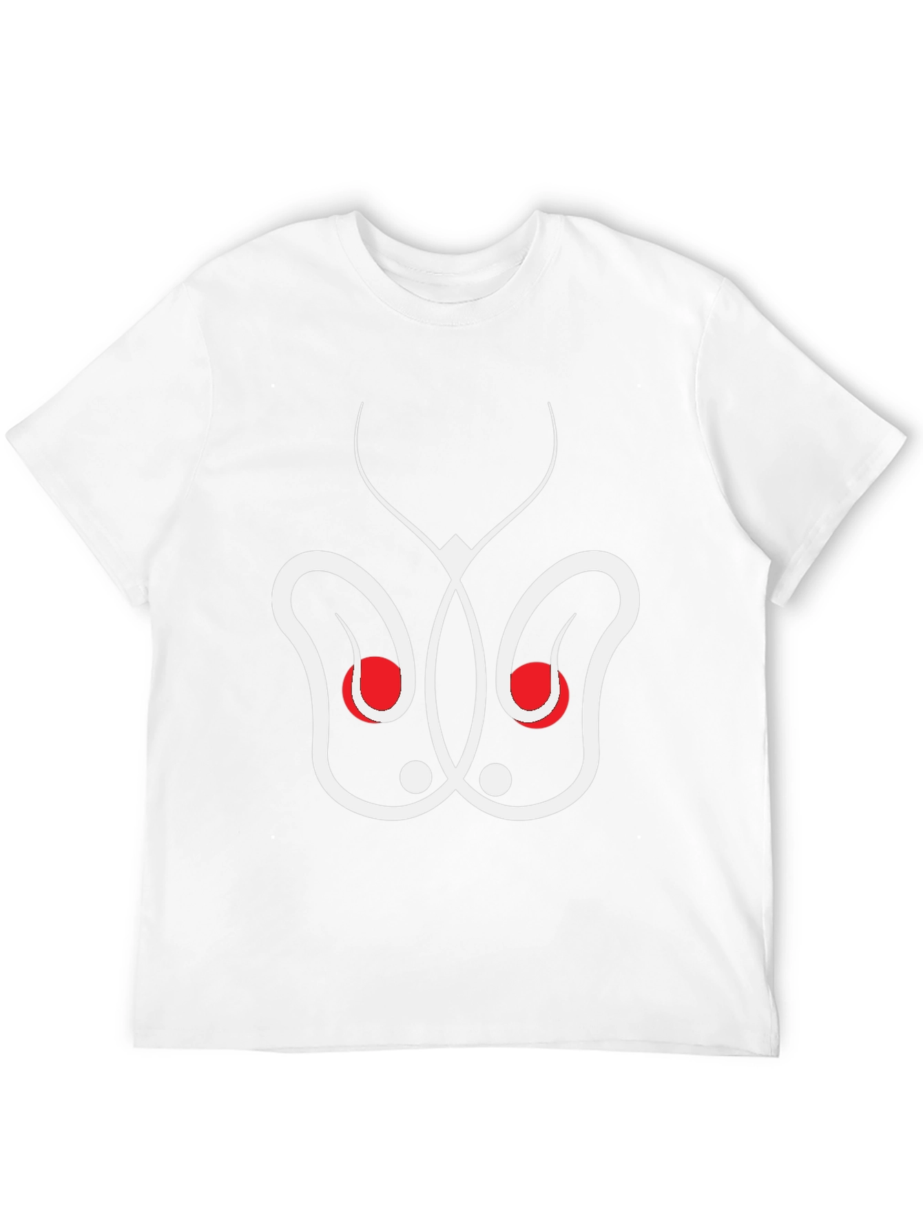Abstract Butterfly Graphic Tee - Black Cotton Blend