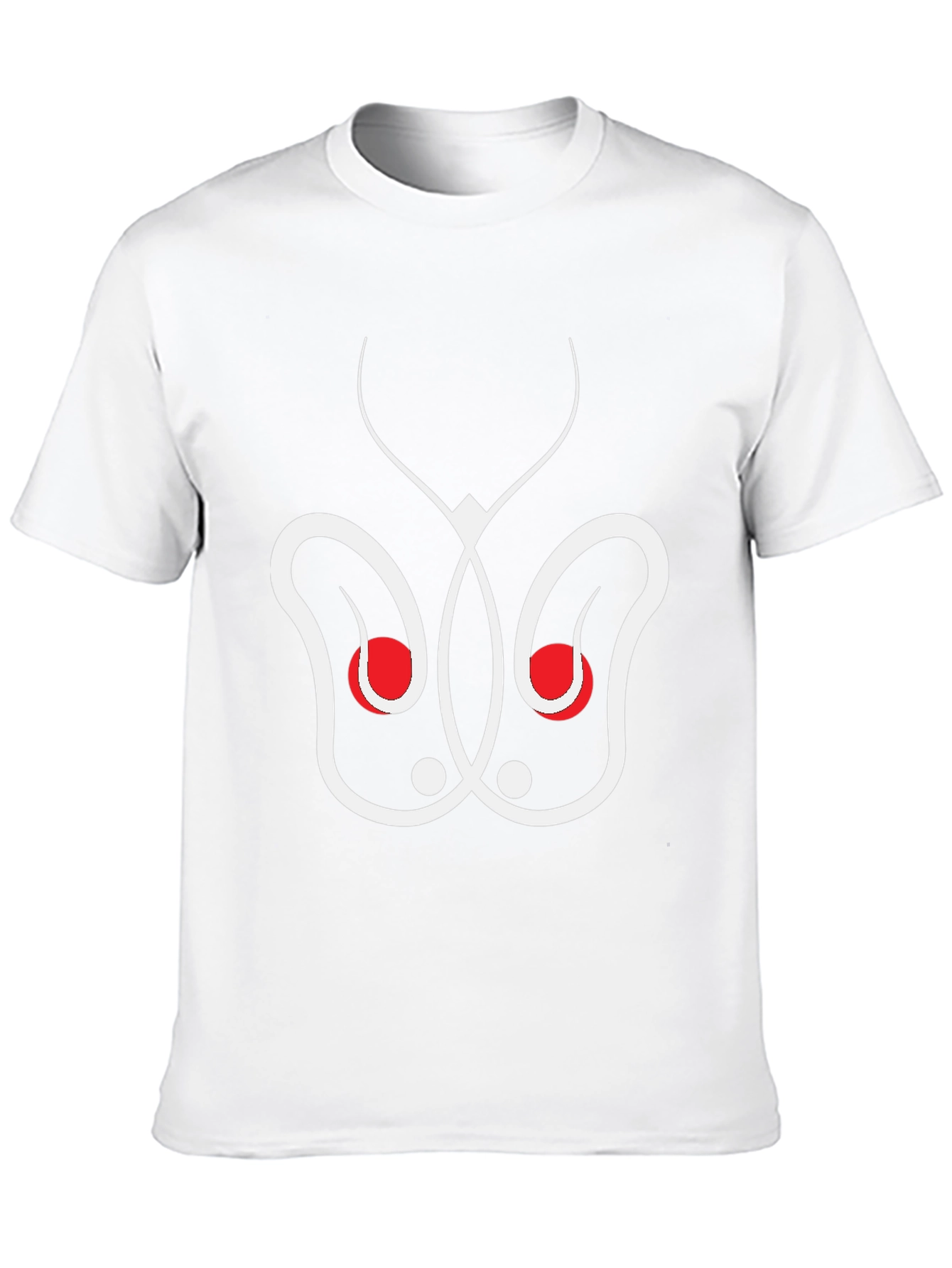 Abstract Butterfly Graphic Tee - Black Cotton Blend