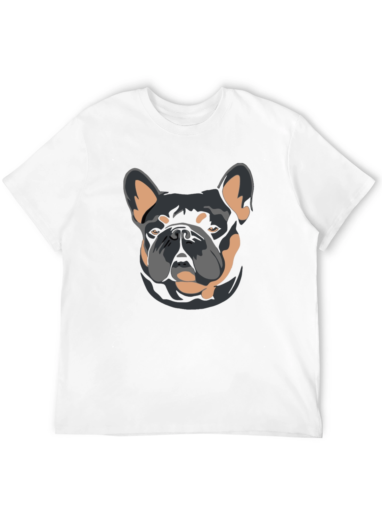 Black Dog Graphic T-Shirt - French Bulldog Design