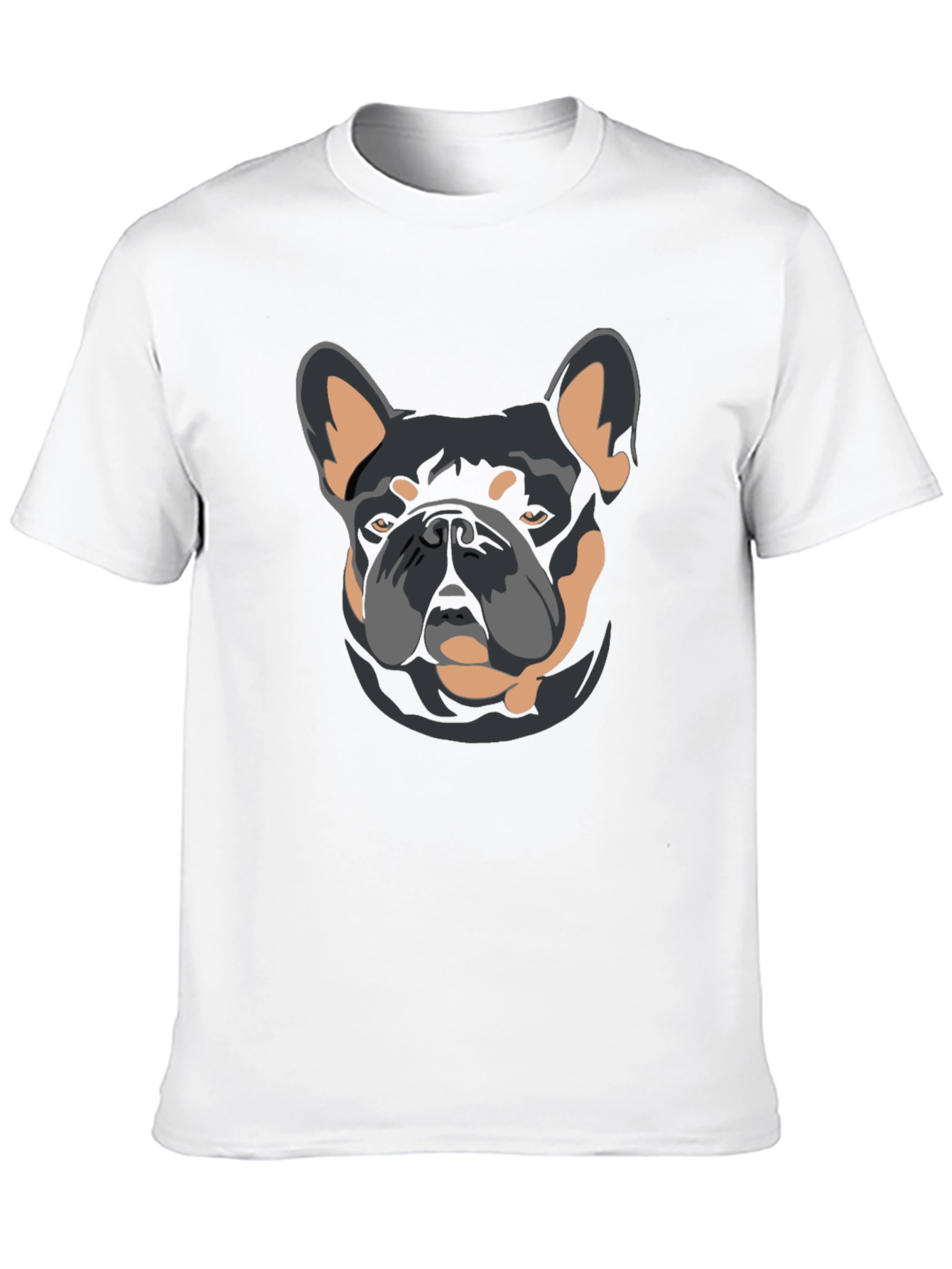Black Dog Graphic T-Shirt - French Bulldog Design