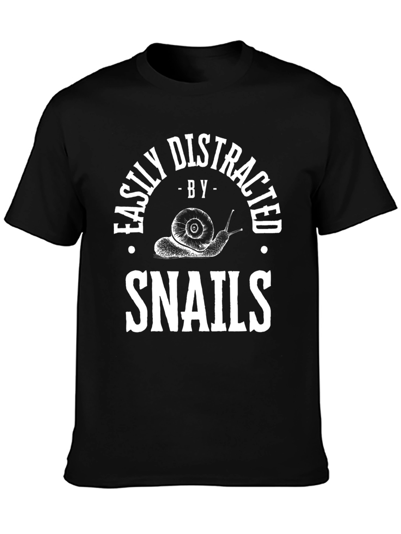 Easily Distracted By Snails T-Shirt Funny Snail Lover Tee
