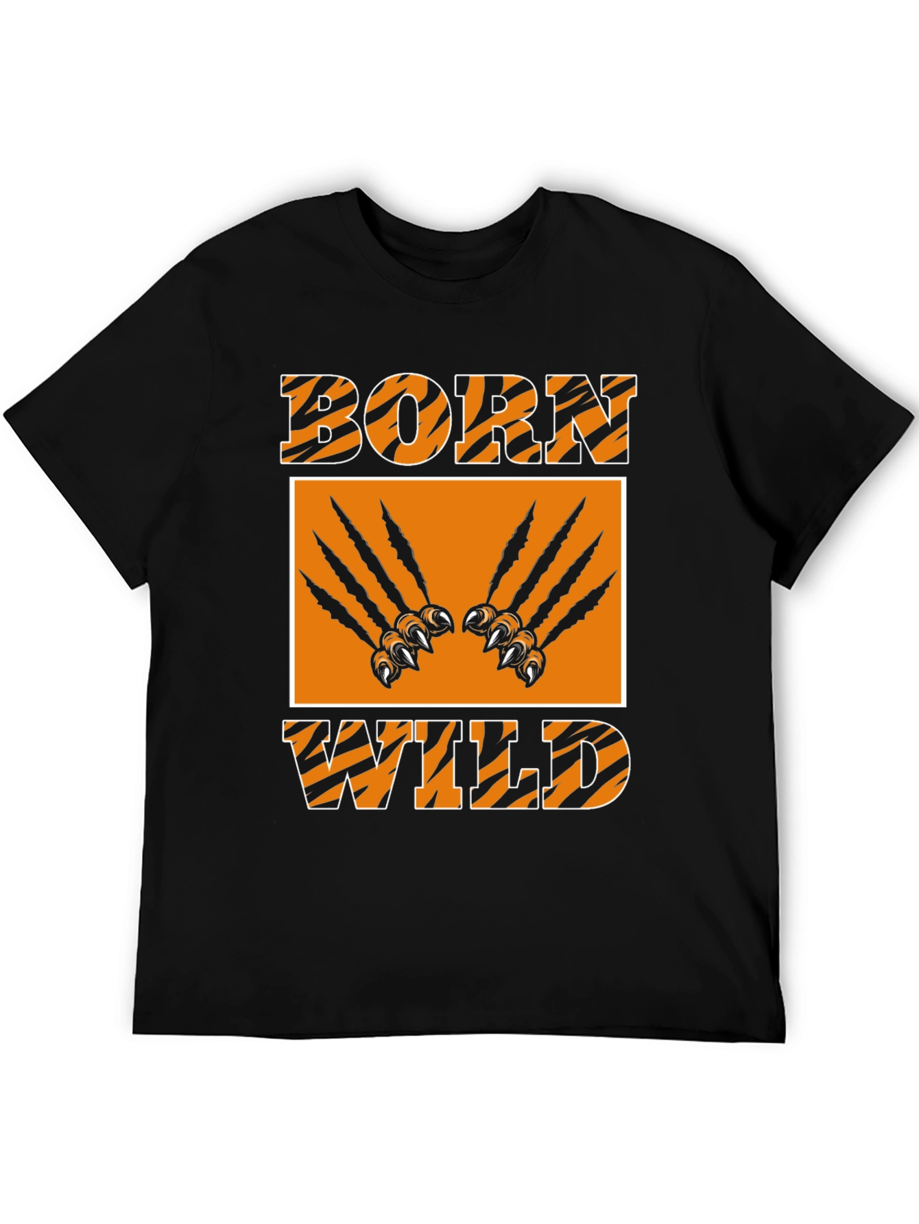 Born Wild Graphic Tee - Tiger Stripes