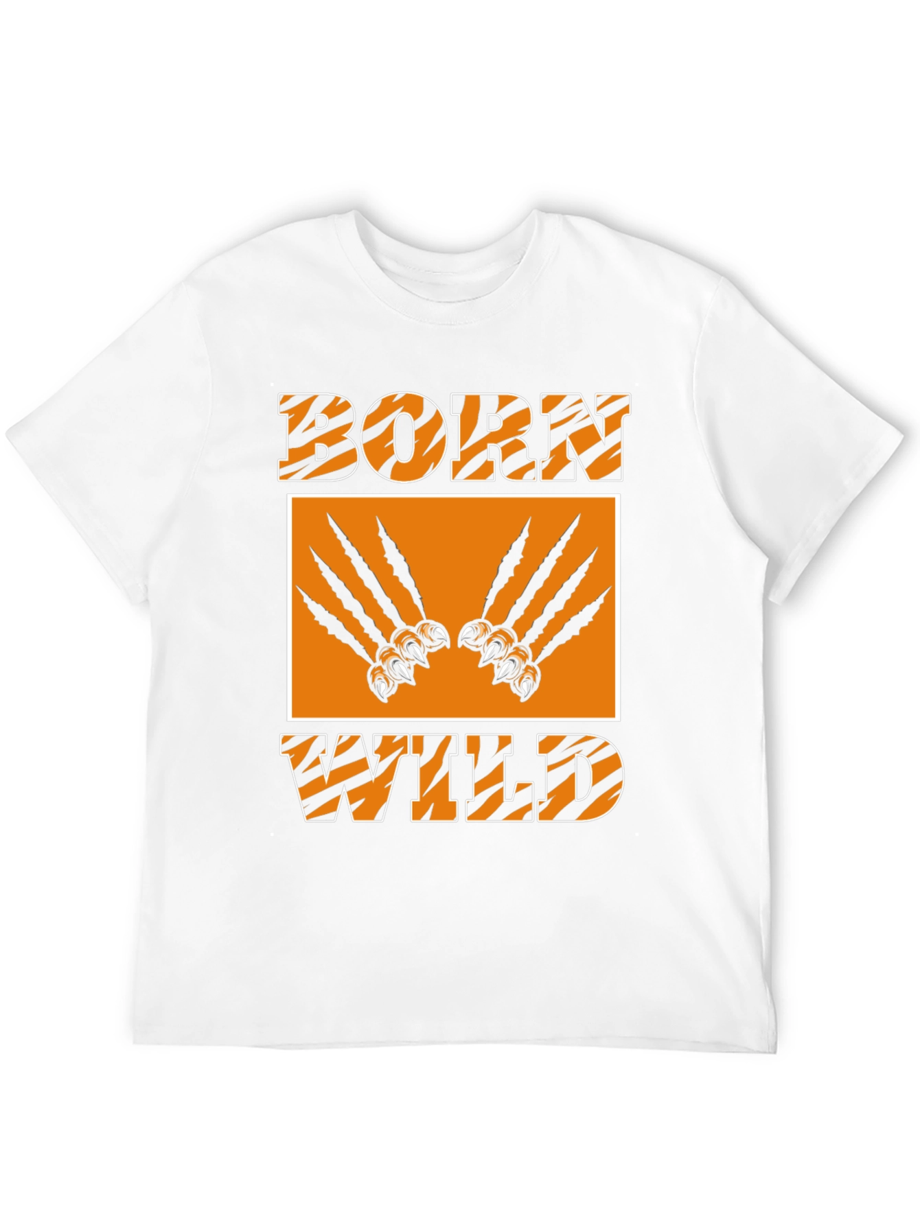 Born Wild Graphic Tee - Tiger Stripes