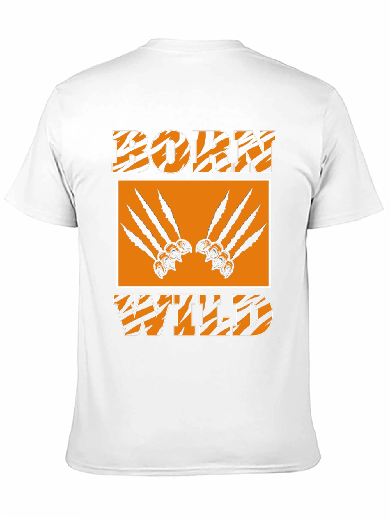 Born Wild Graphic Tee - Tiger Stripes