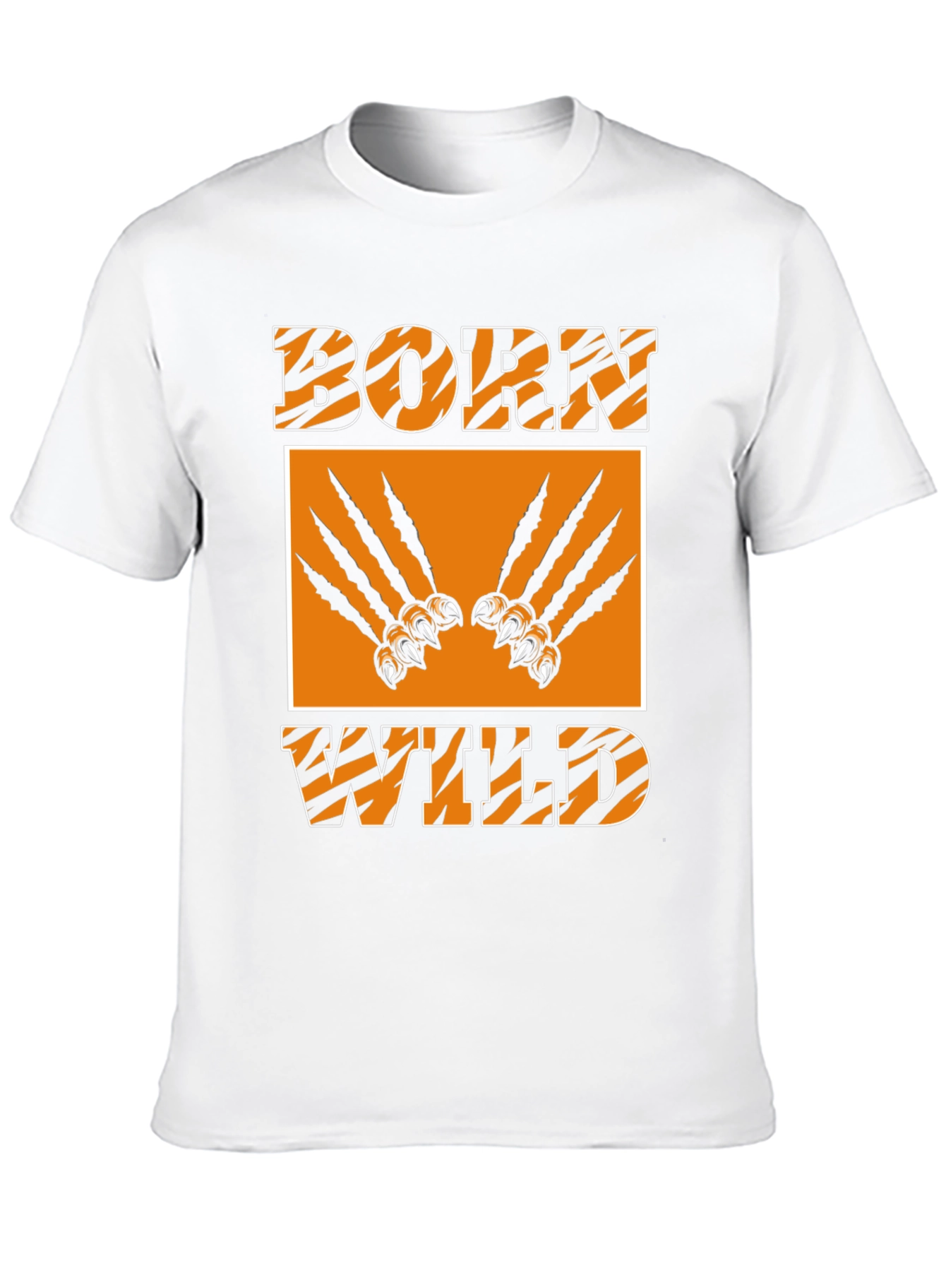 Born Wild Graphic Tee - Tiger Stripes