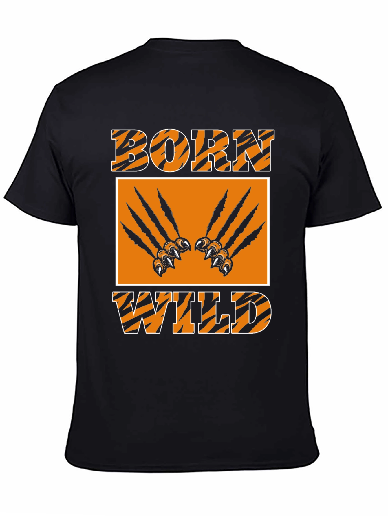 Born Wild Graphic Tee - Tiger Stripes